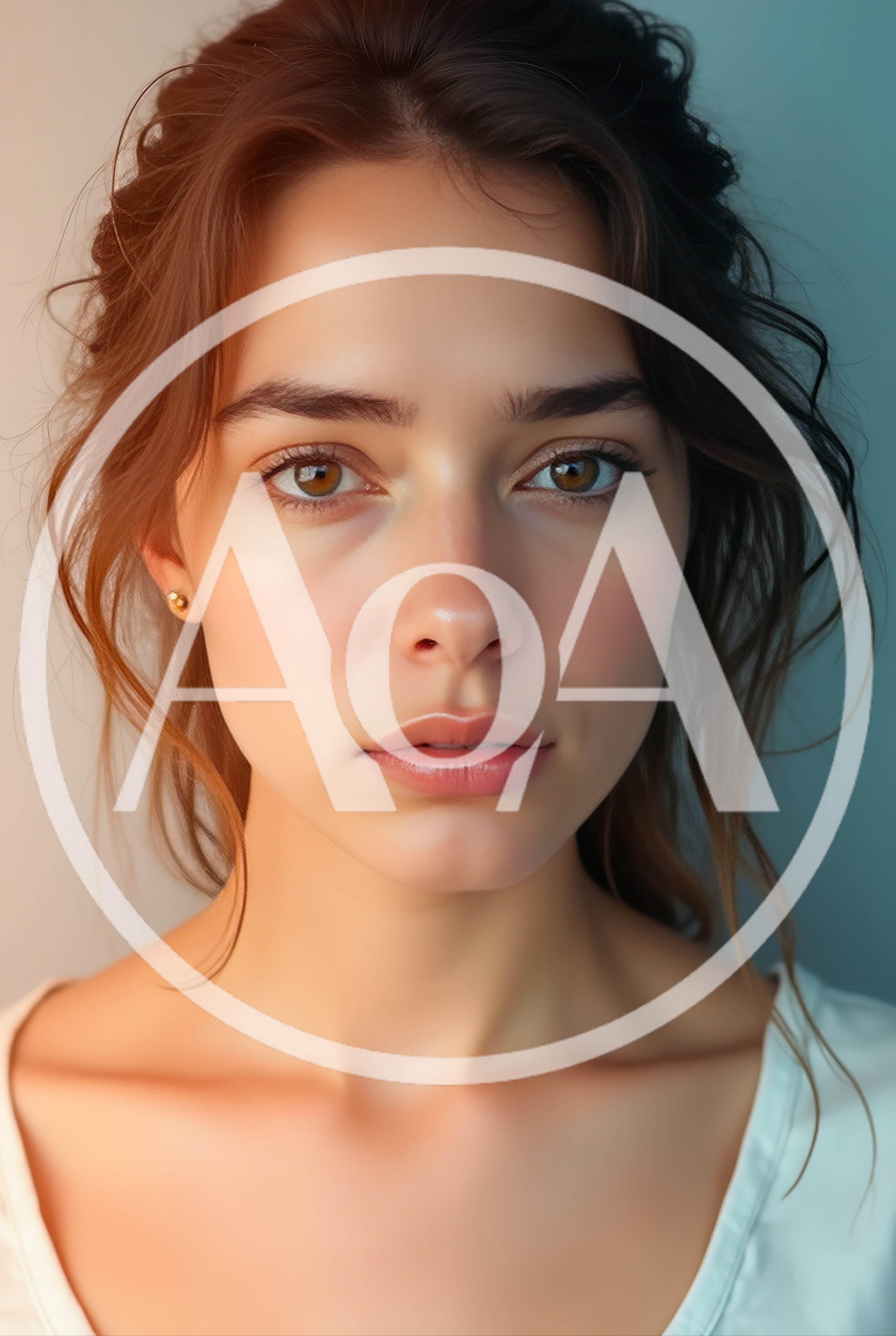 Portrait Of A Young Woman With Natural Makeup