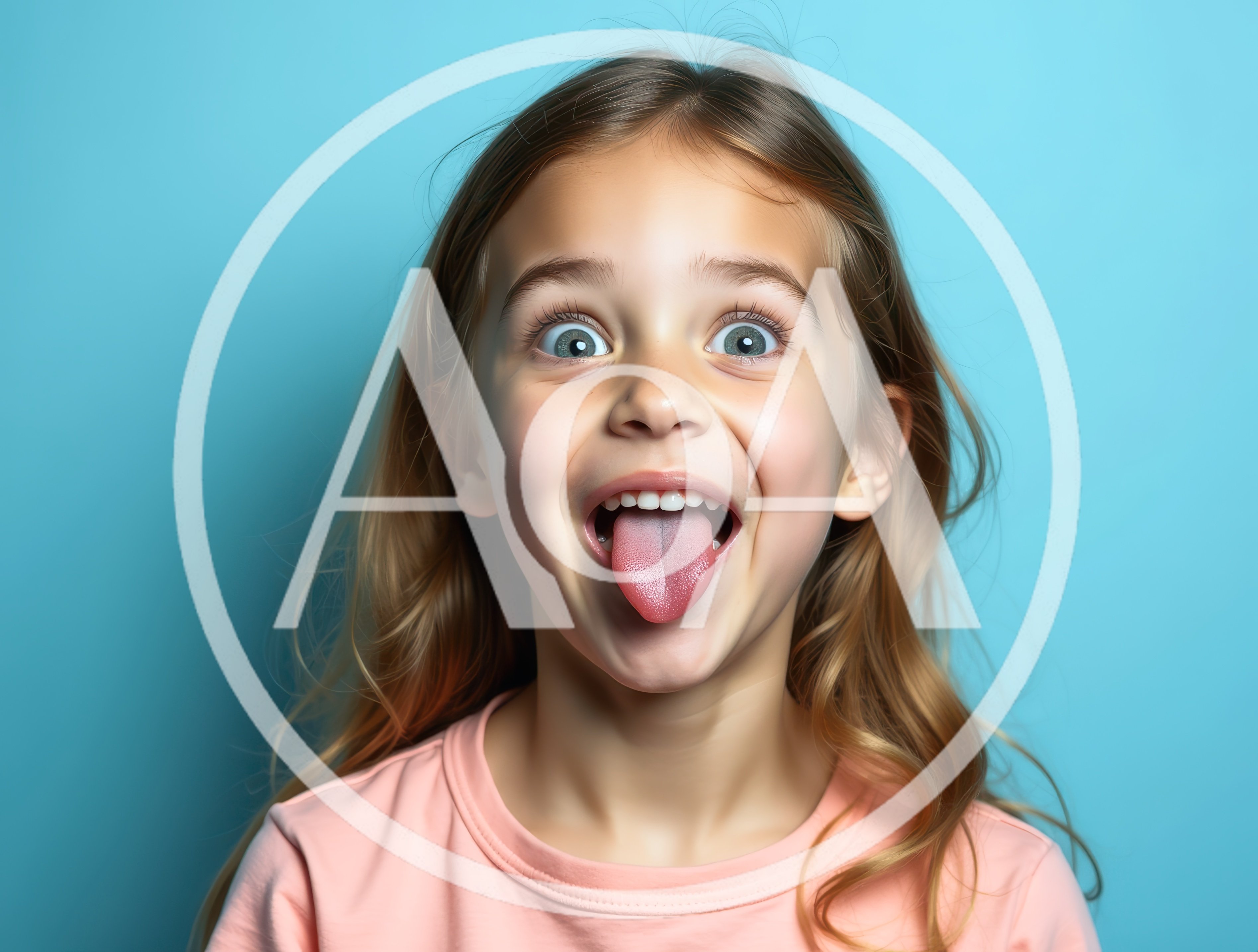 Young Girl Making A Silly Face With Tongue Out