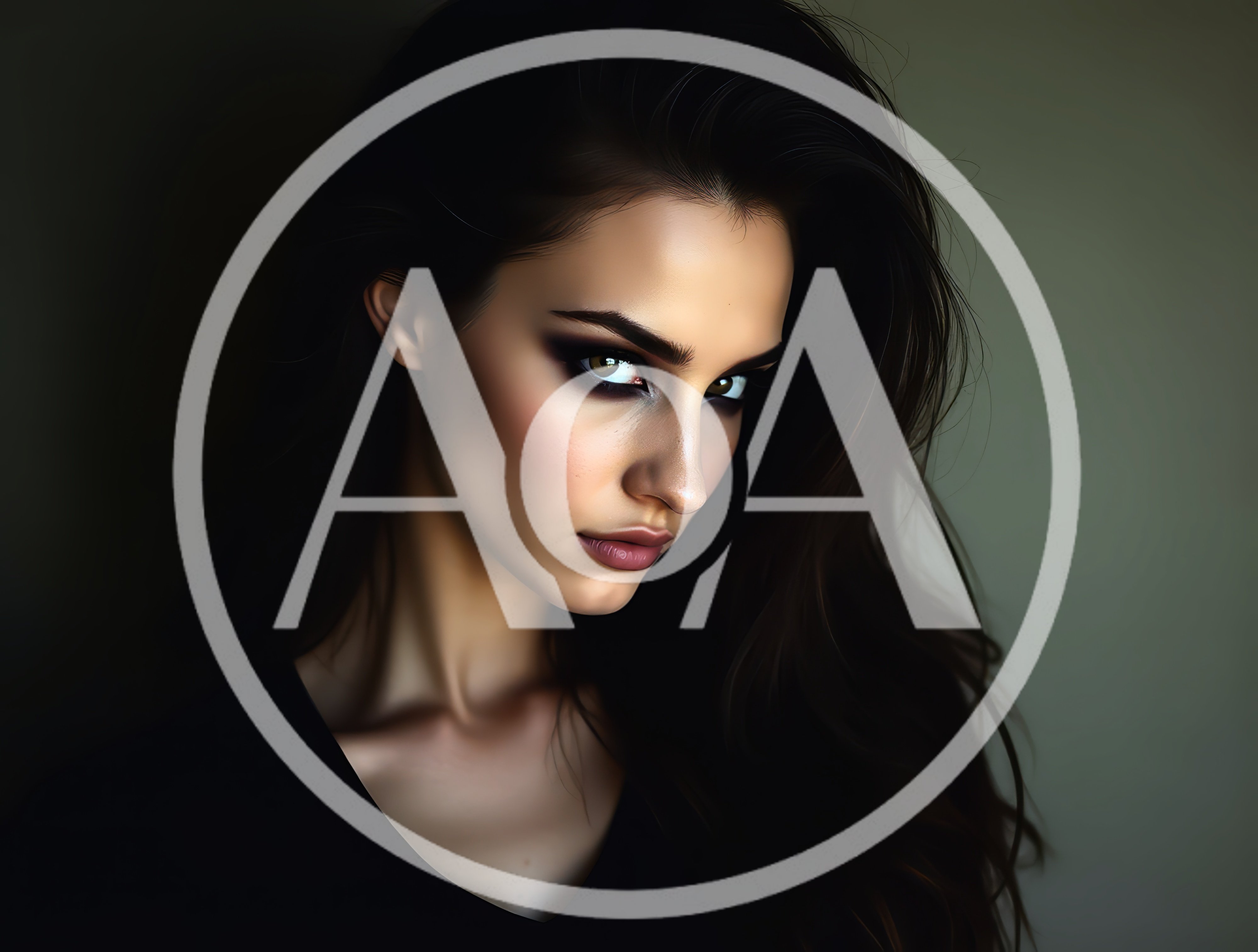 Portrait Of A Beautiful Woman With Dramatic Makeup