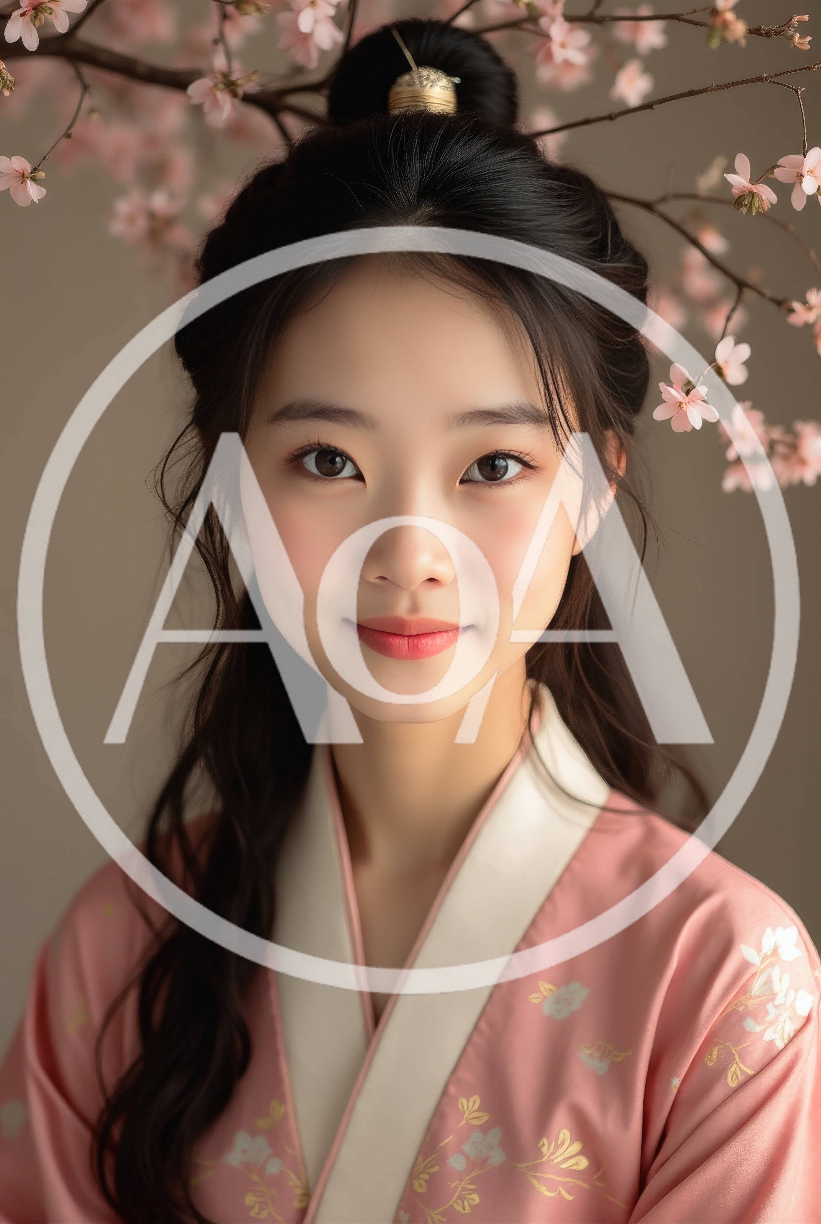 Portrait Of A Young Woman In Traditional Chinese Hanfu