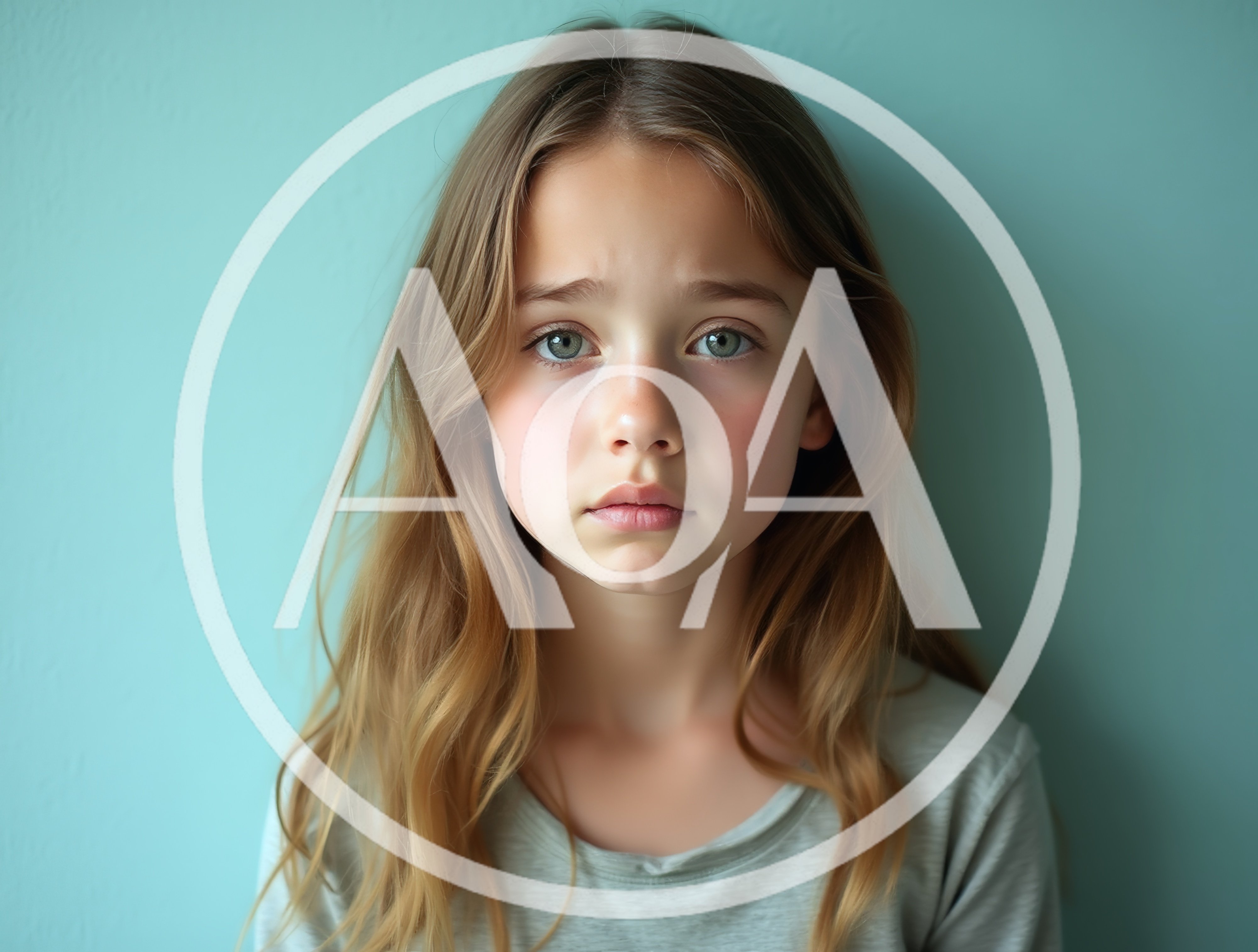 Portrait Of A Sad Young Girl