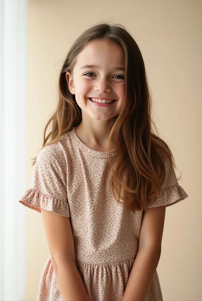Portrait Of A Smiling Young Girl