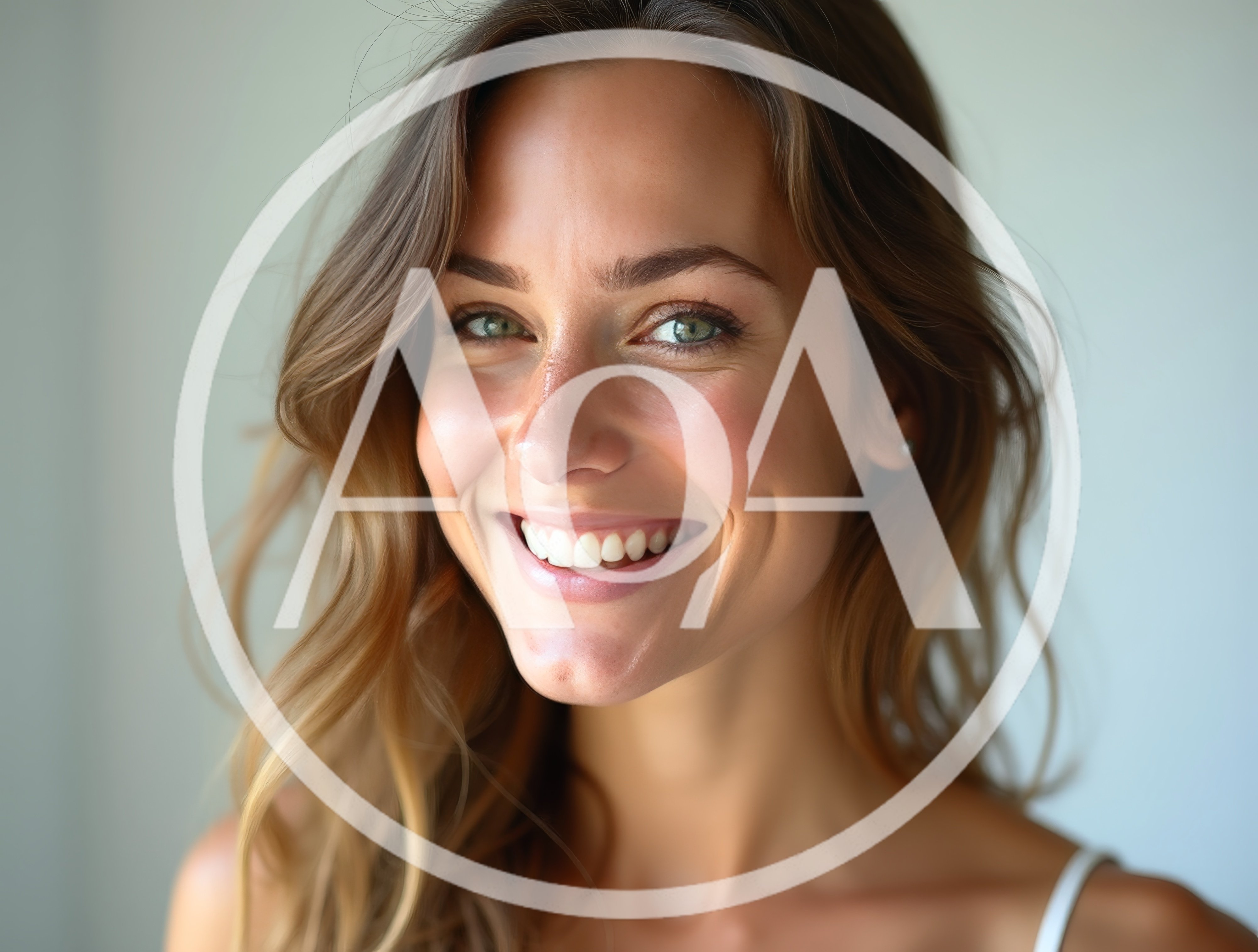 Portrait Of A Smiling Young Woman With Natural Makeup