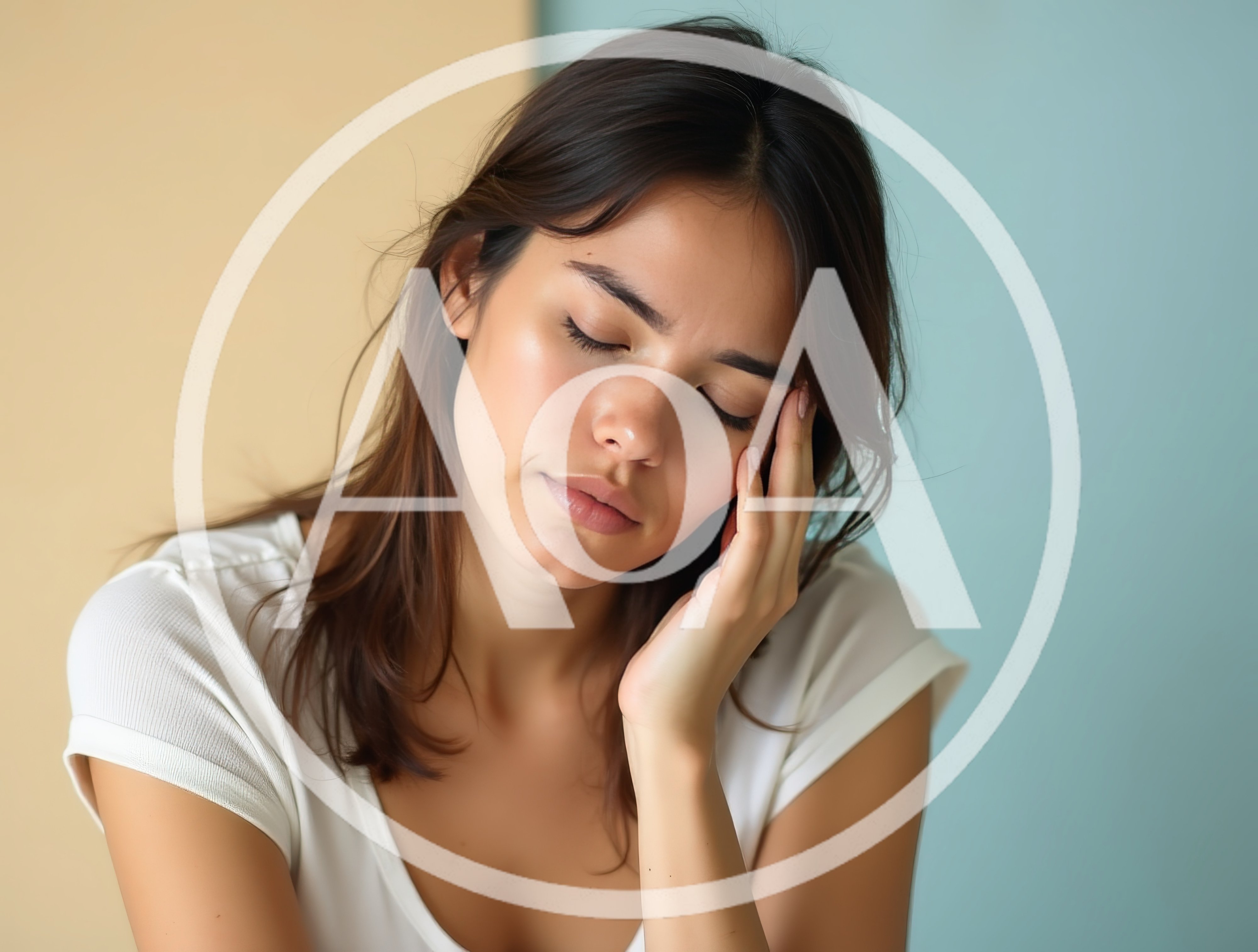 Young Woman Suffering From A Migraine Headache