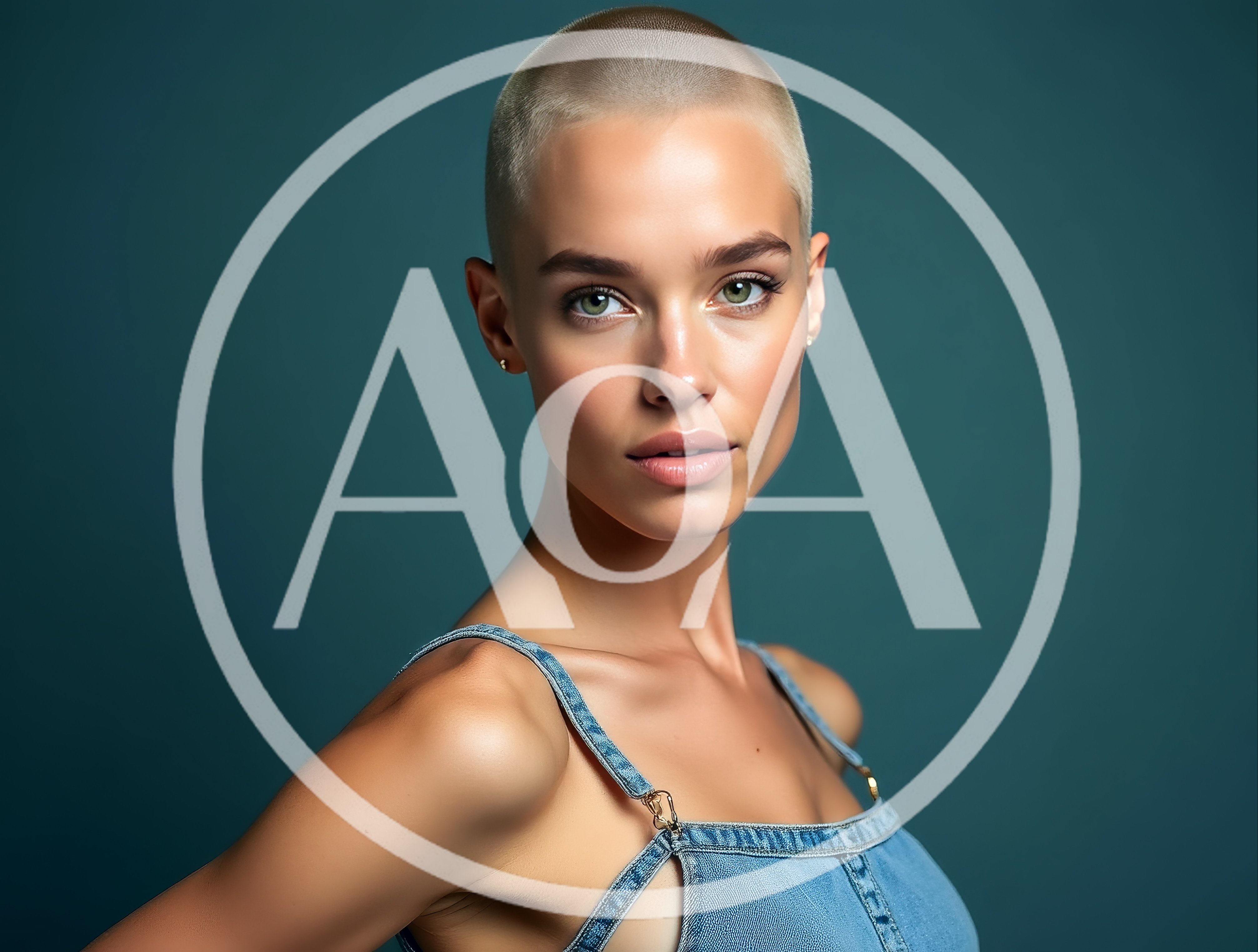 Portrait Of A Woman With A Buzz Cut