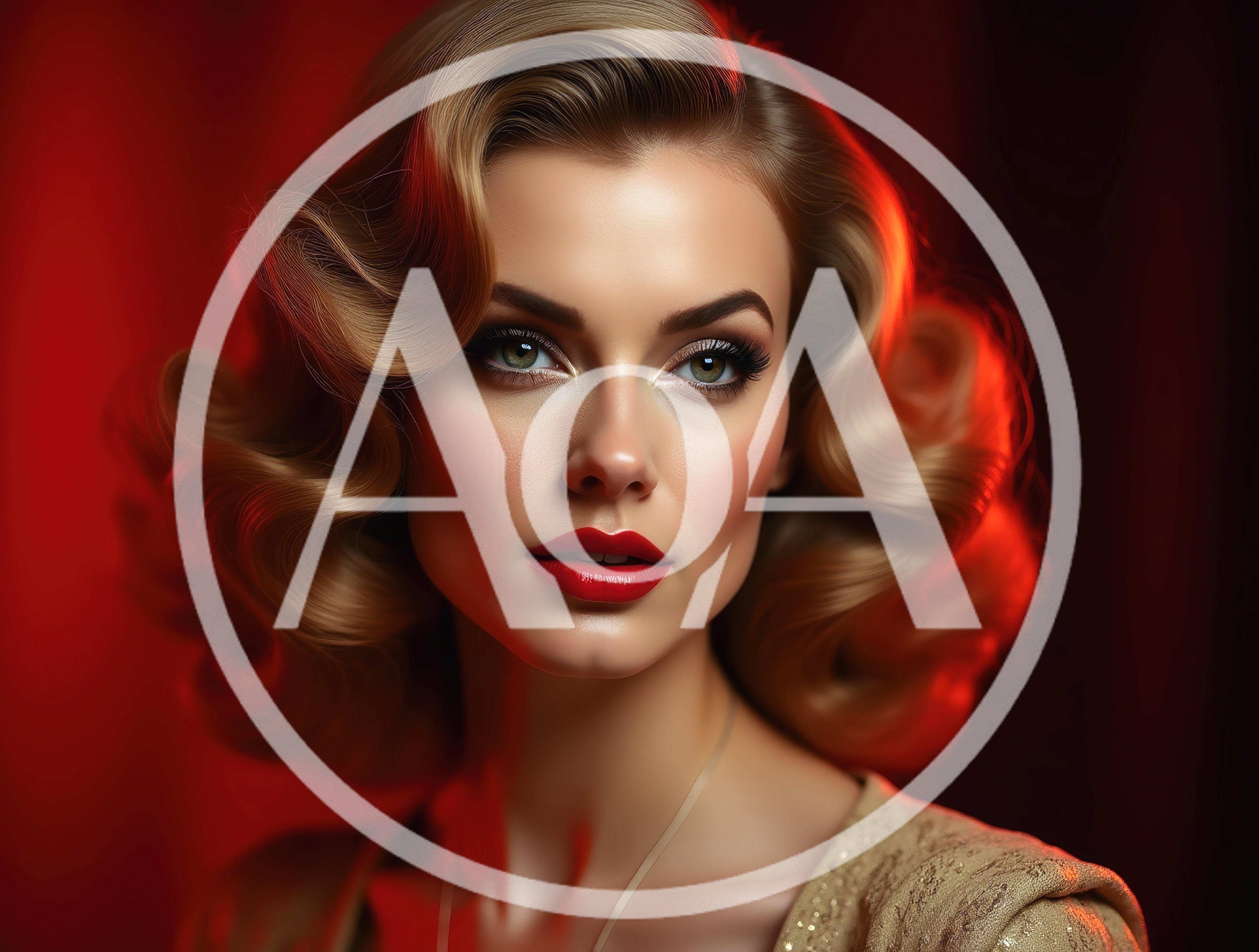 Portrait Of A Glamorous Woman With Vintage Hairstyle