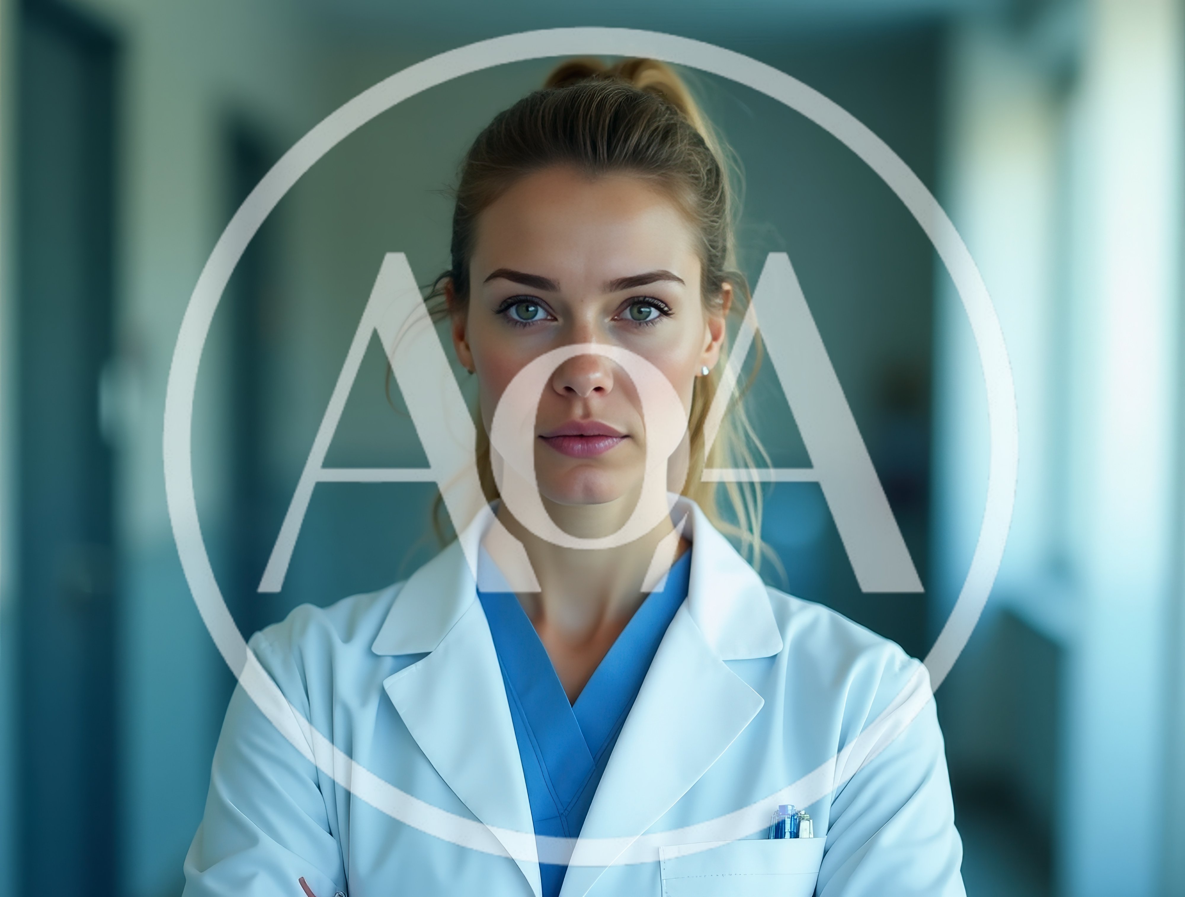 Portrait Of A Professional Female Doctor In Hospital Corridor