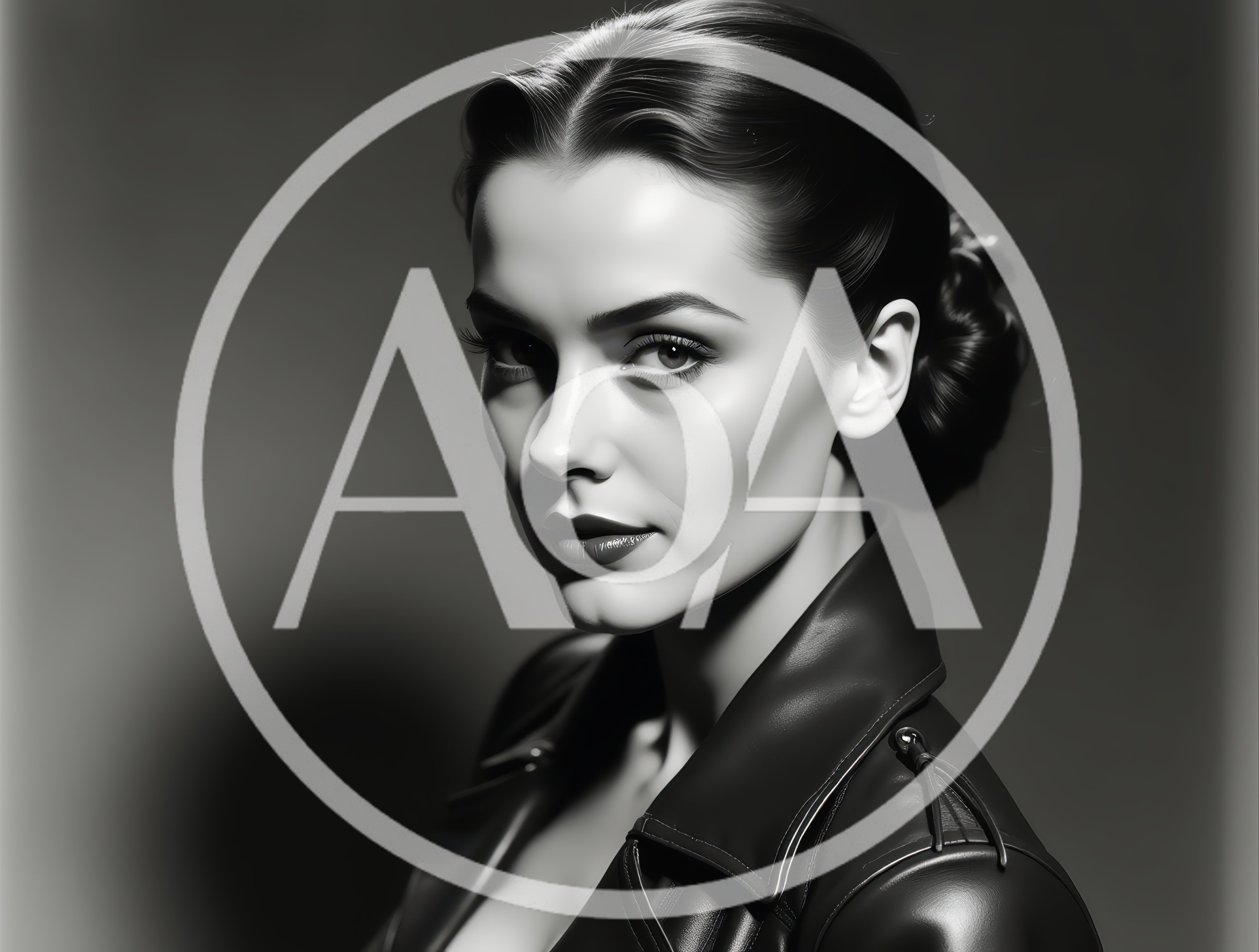 Portrait Of A Sophisticated Woman In Leather Jacket