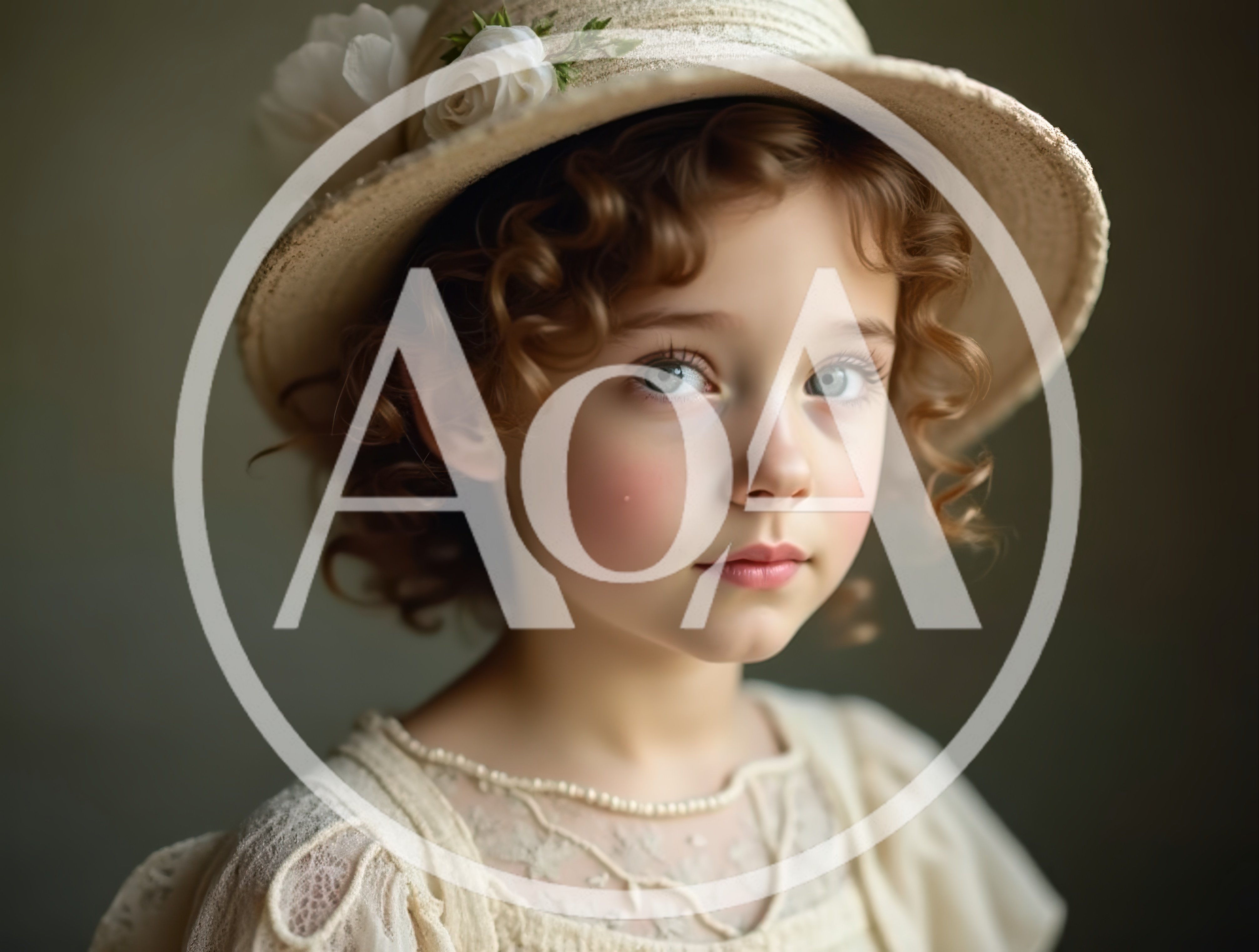 Portrait Of A Young Girl In Vintage Clothing