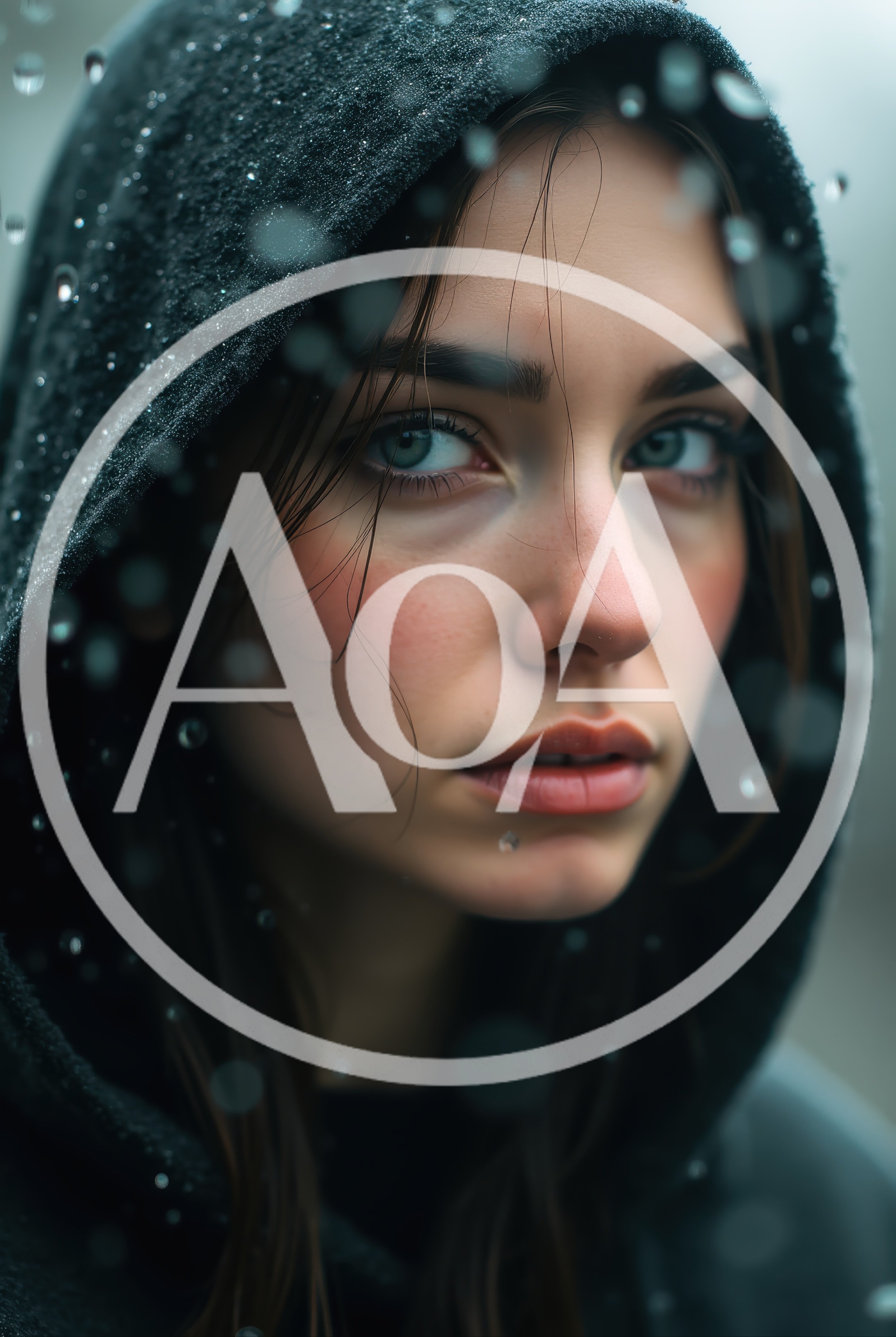 Portrait Of A Young Woman In A Rain Hood