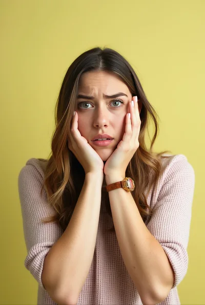Young Woman Expressing Shock And Concern