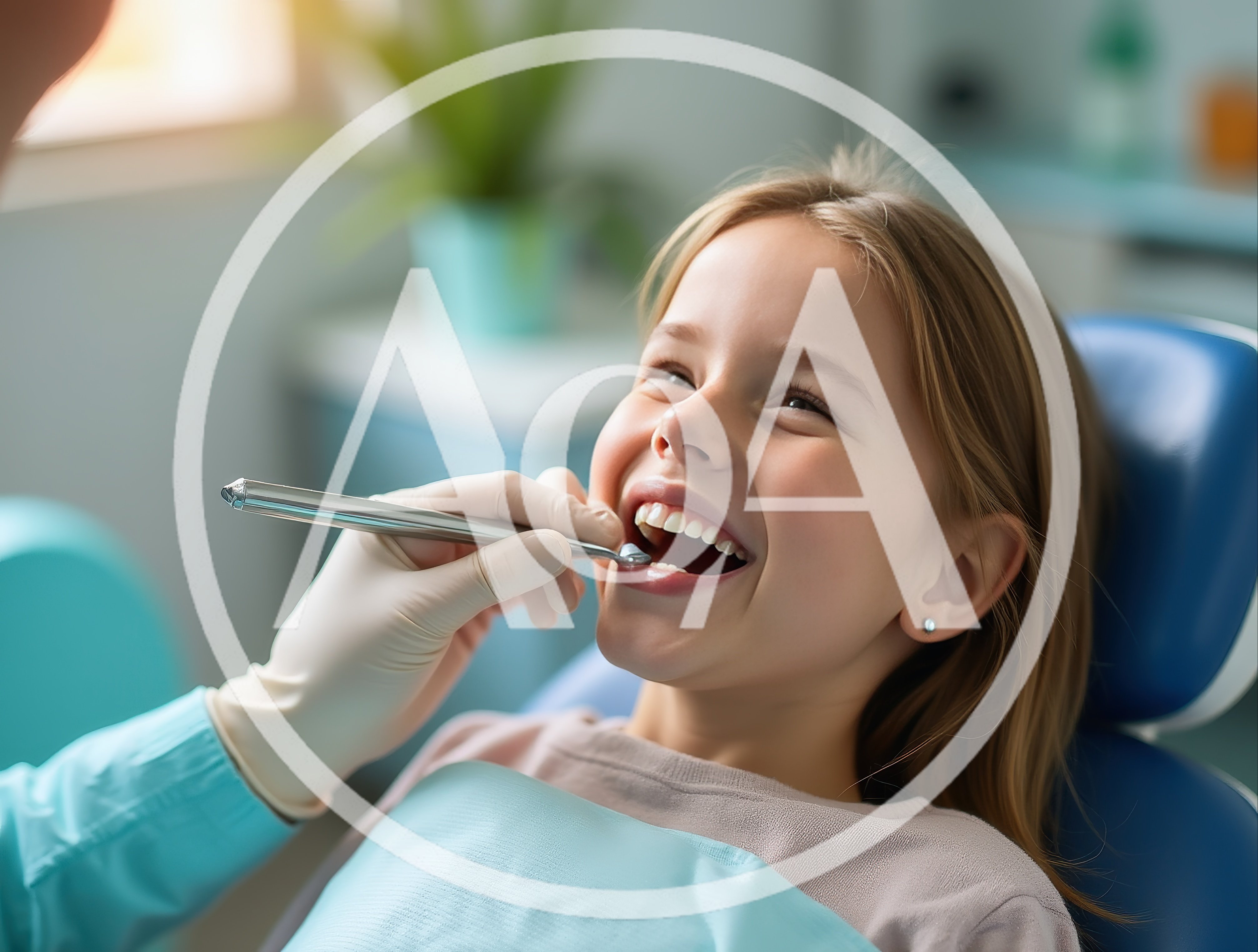 Young Girl Having Dental Checkup at Clinic