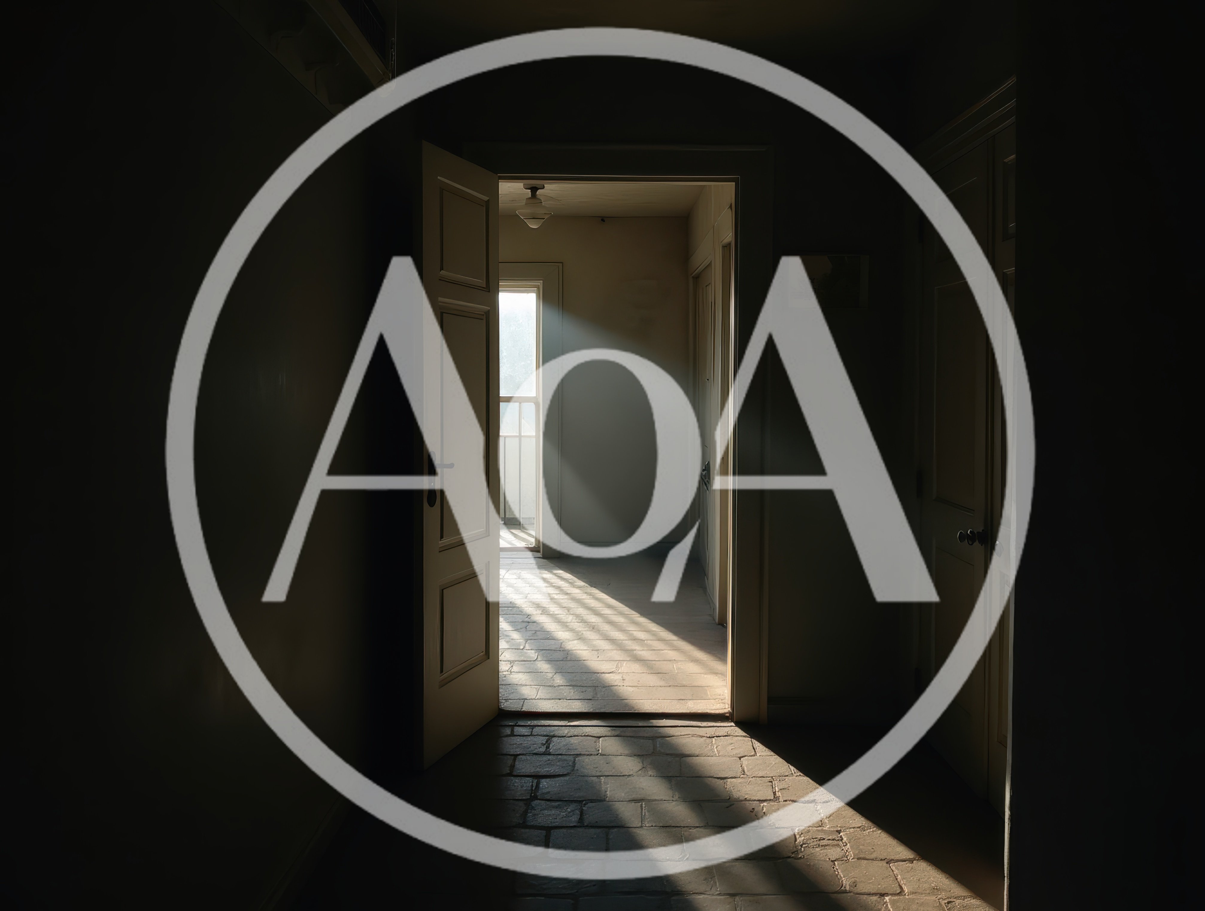 Sunlight Streaming Through An Open Doorway In A Hallway
