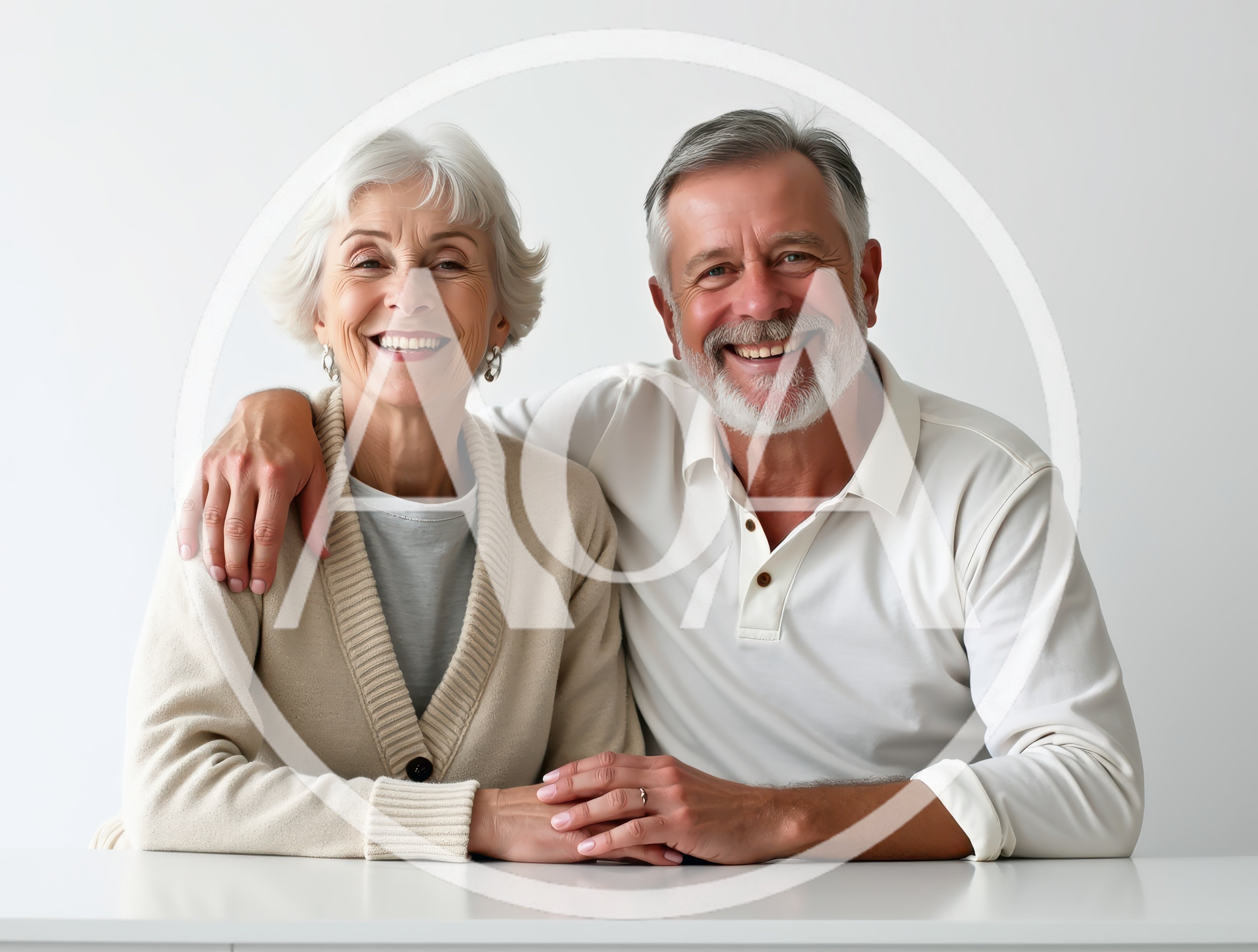 Happy Senior Couple Smiling Together