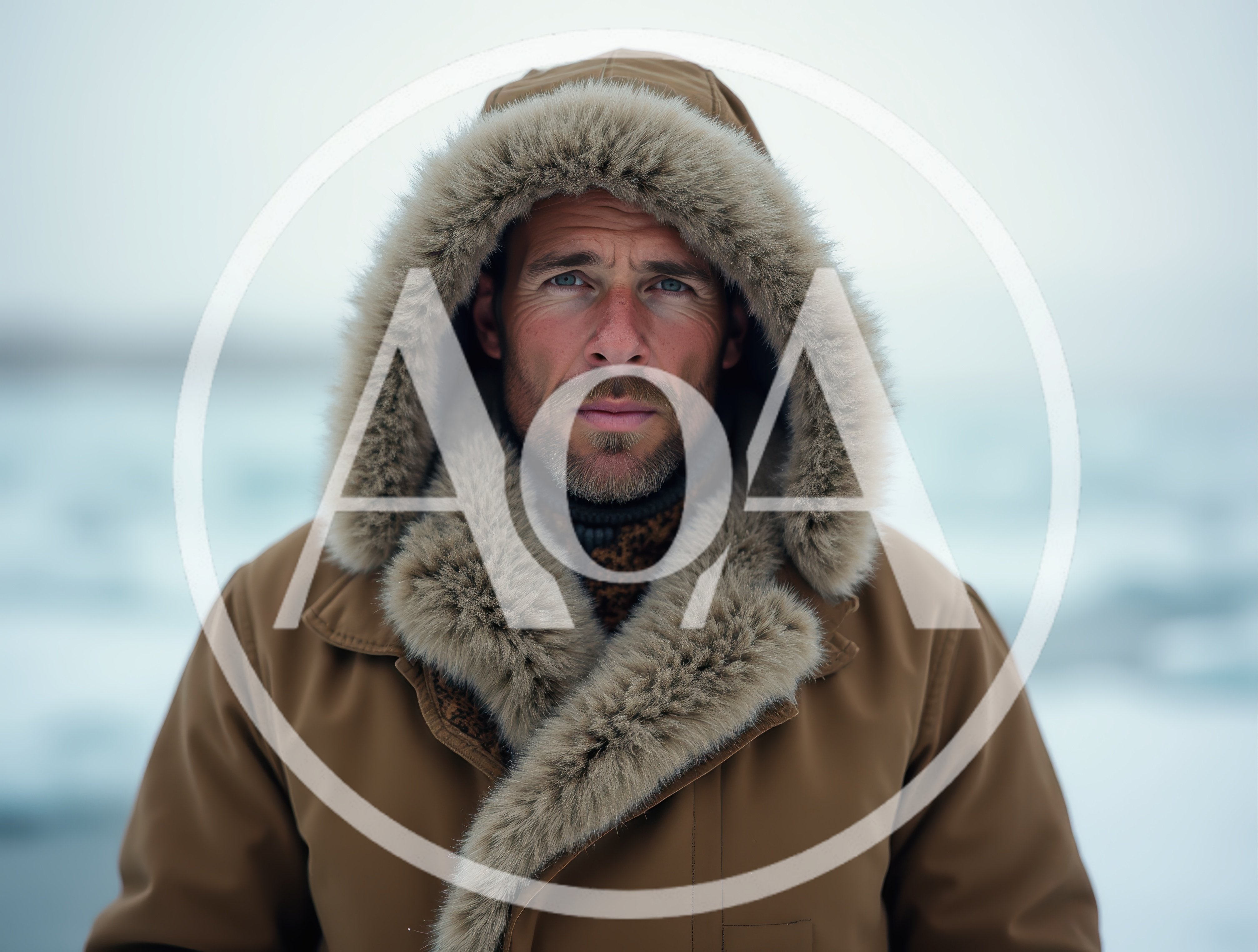 Portrait Of A Man In A Fur Hooded Parka