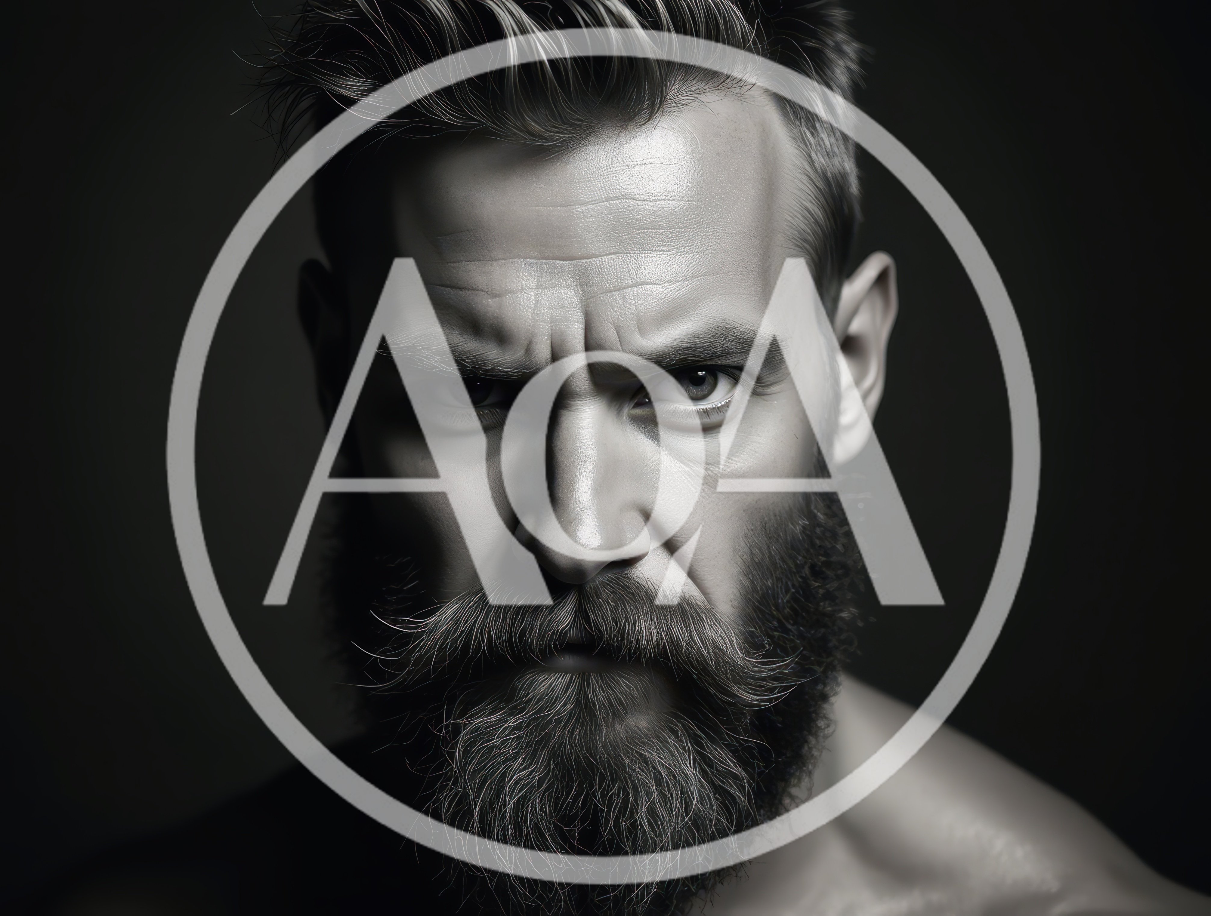 Portrait Of A Serious Man With A Thick Beard