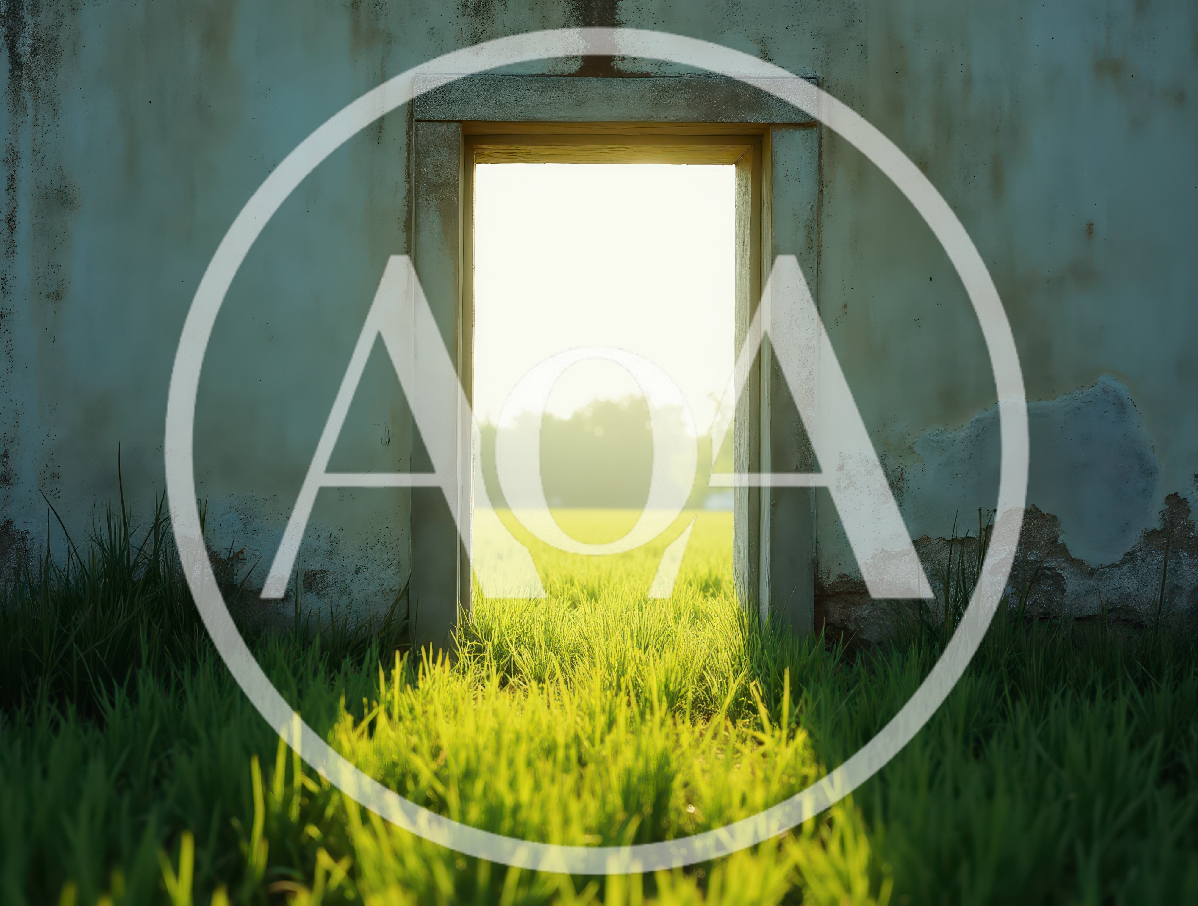 Open Doorway Leading To A Sunny Green Field