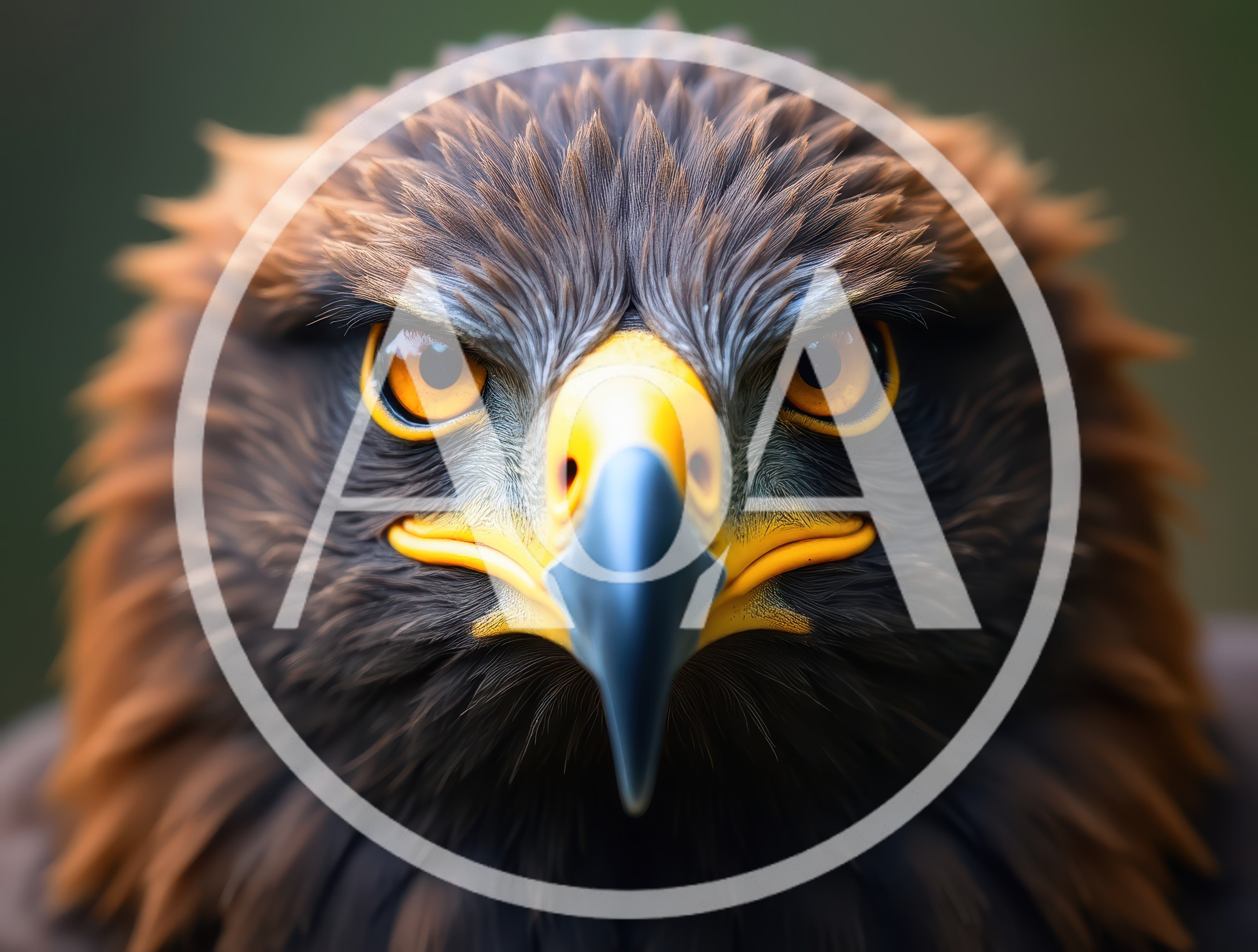 Close Up Portrait Of A Golden Eagle