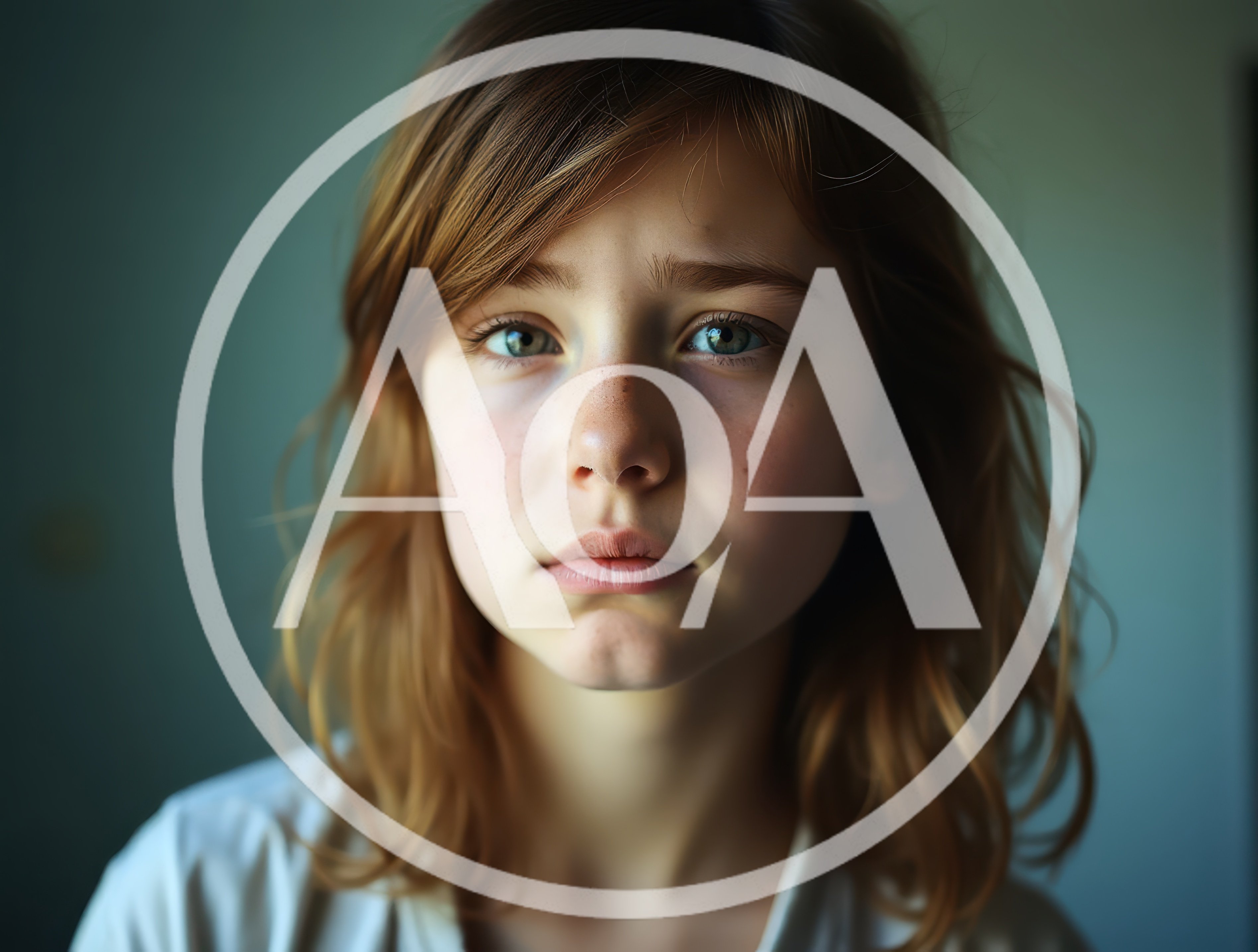 Portrait Of A Young Girl With Sad Expression