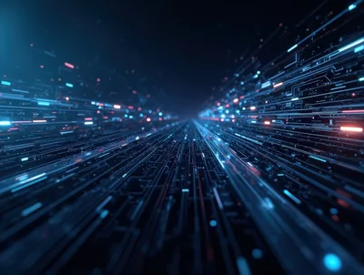 Digital Data Stream Through Cybernetic Circuitry