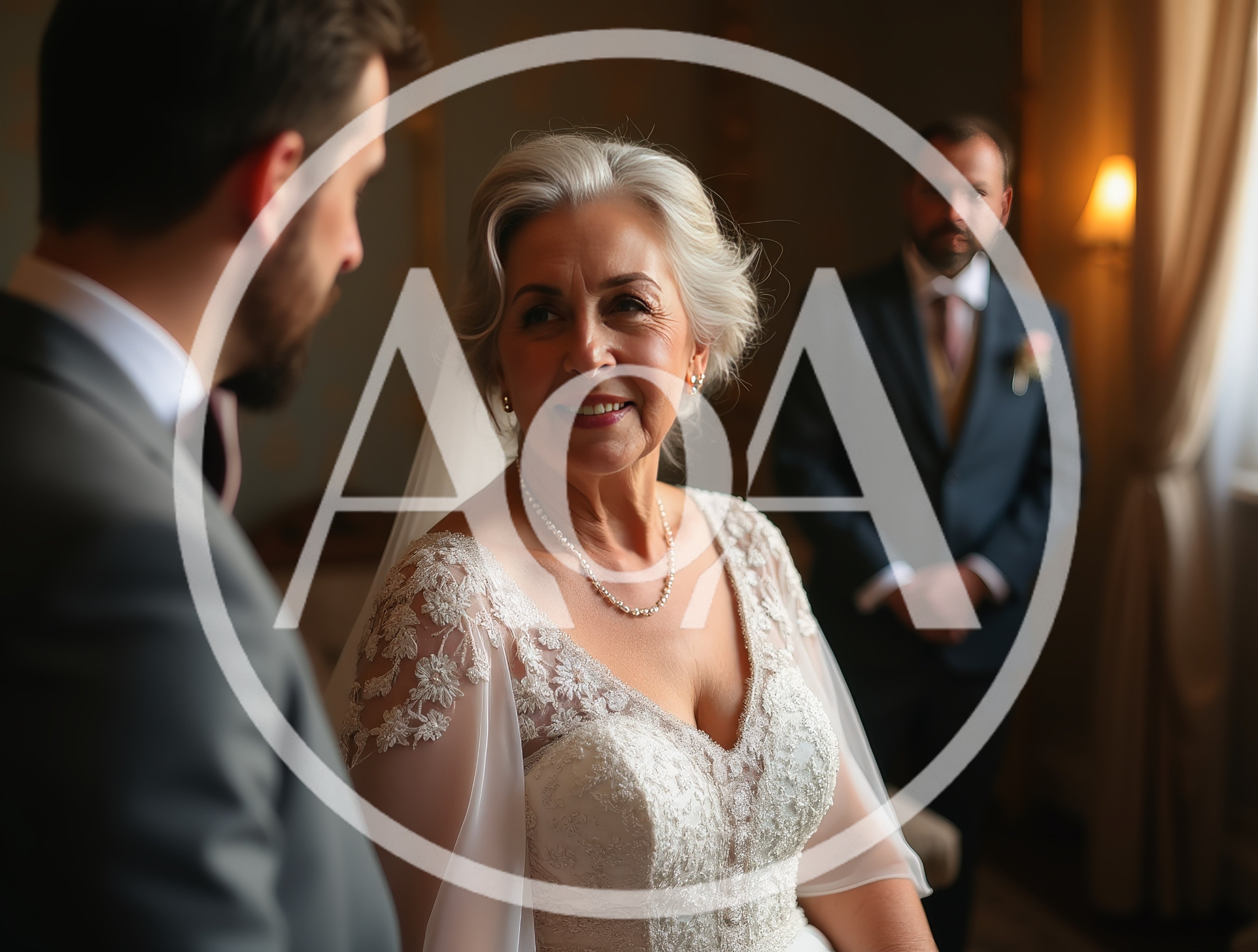 Mature Bride And Groom During Wedding Ceremony