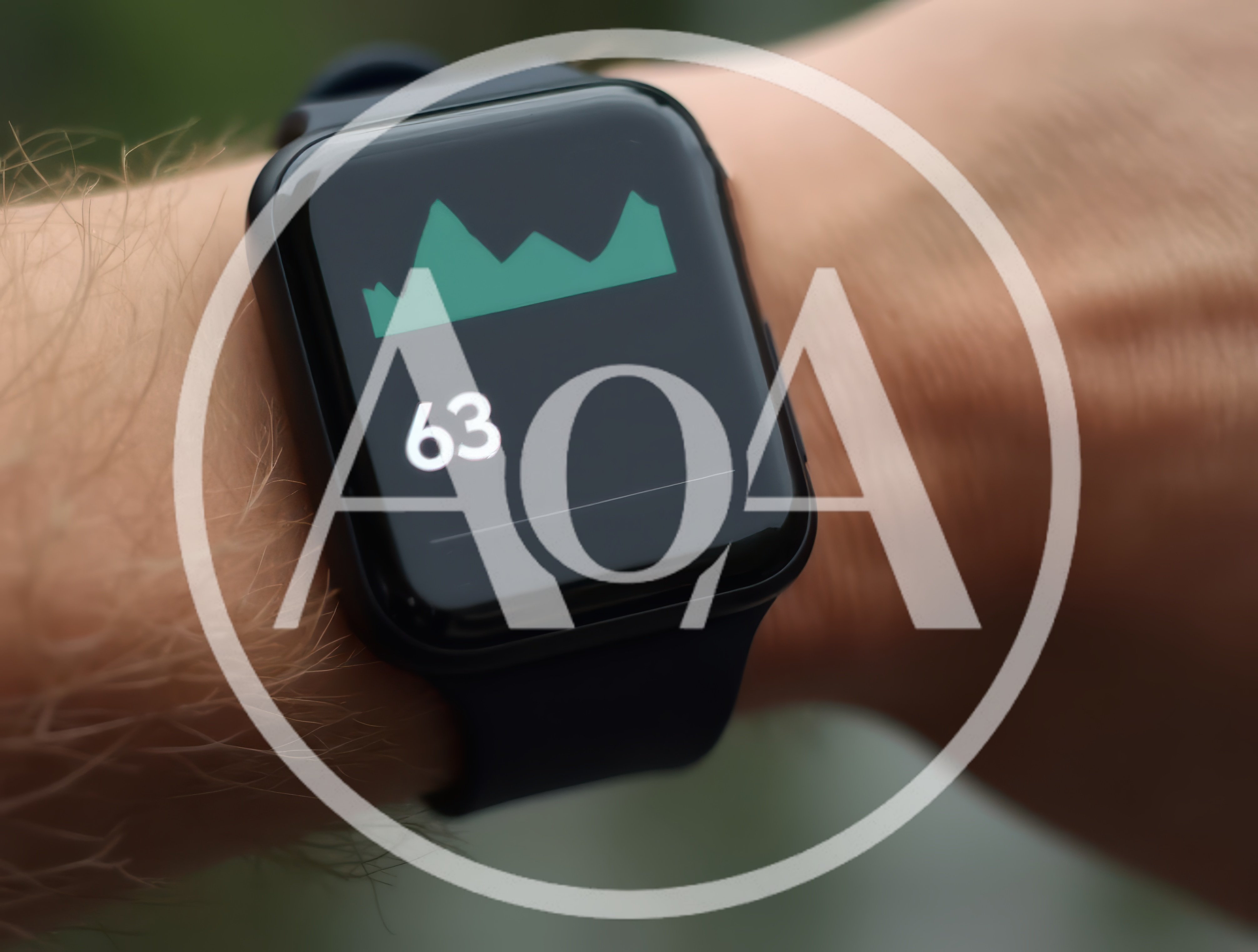 Smartwatch Displaying Heart Rate Data On A Wrist