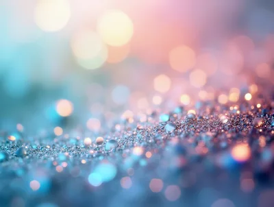 Abstract Glittering Background With Soft Bokeh Light Effects