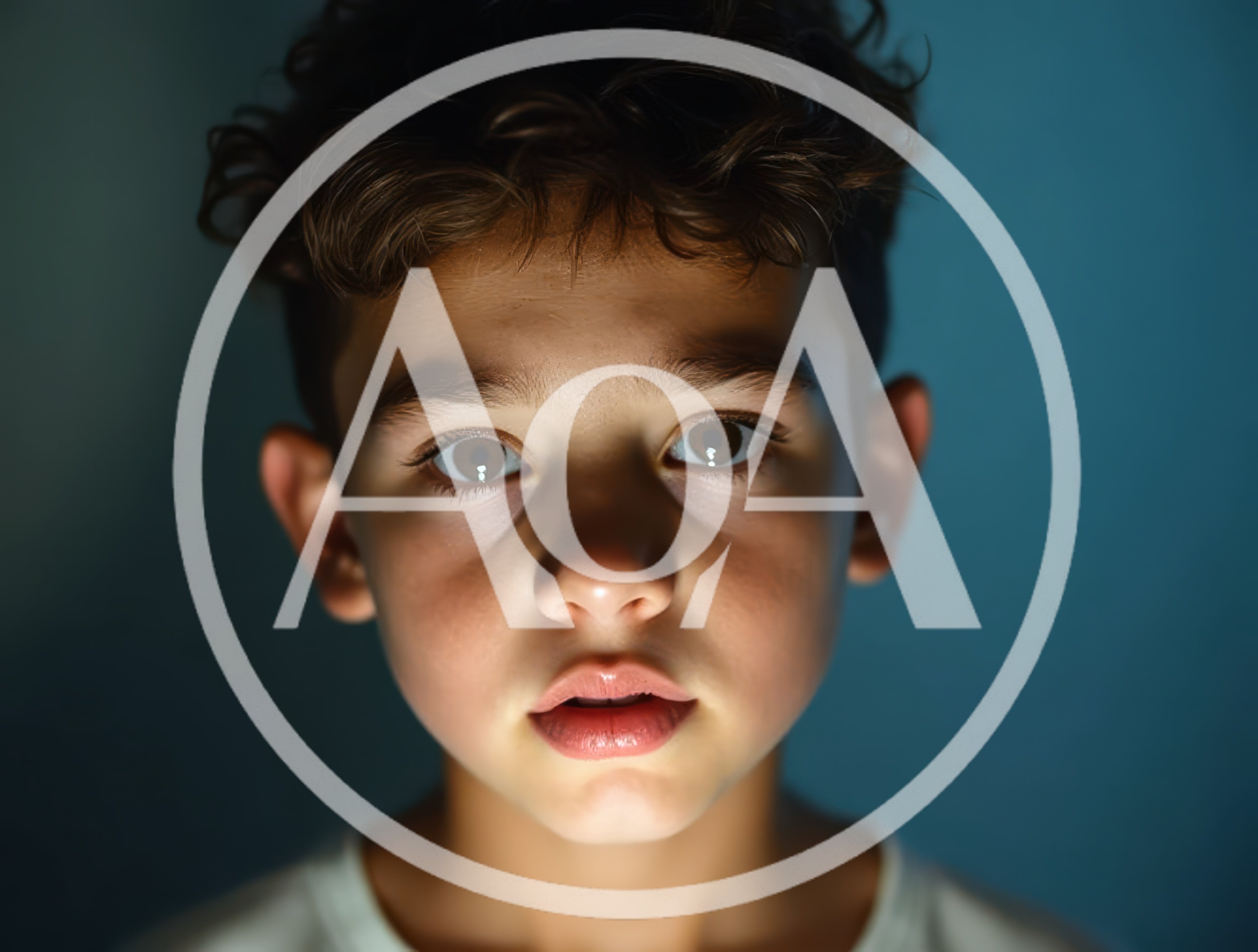 Portrait Of A Young Boy With Dramatic Lighting