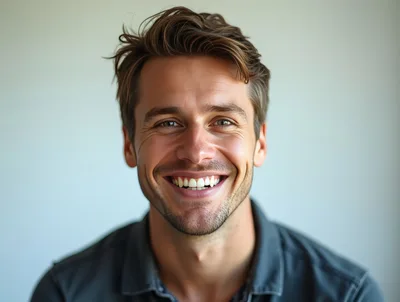 Portrait Of A Smiling Young Man