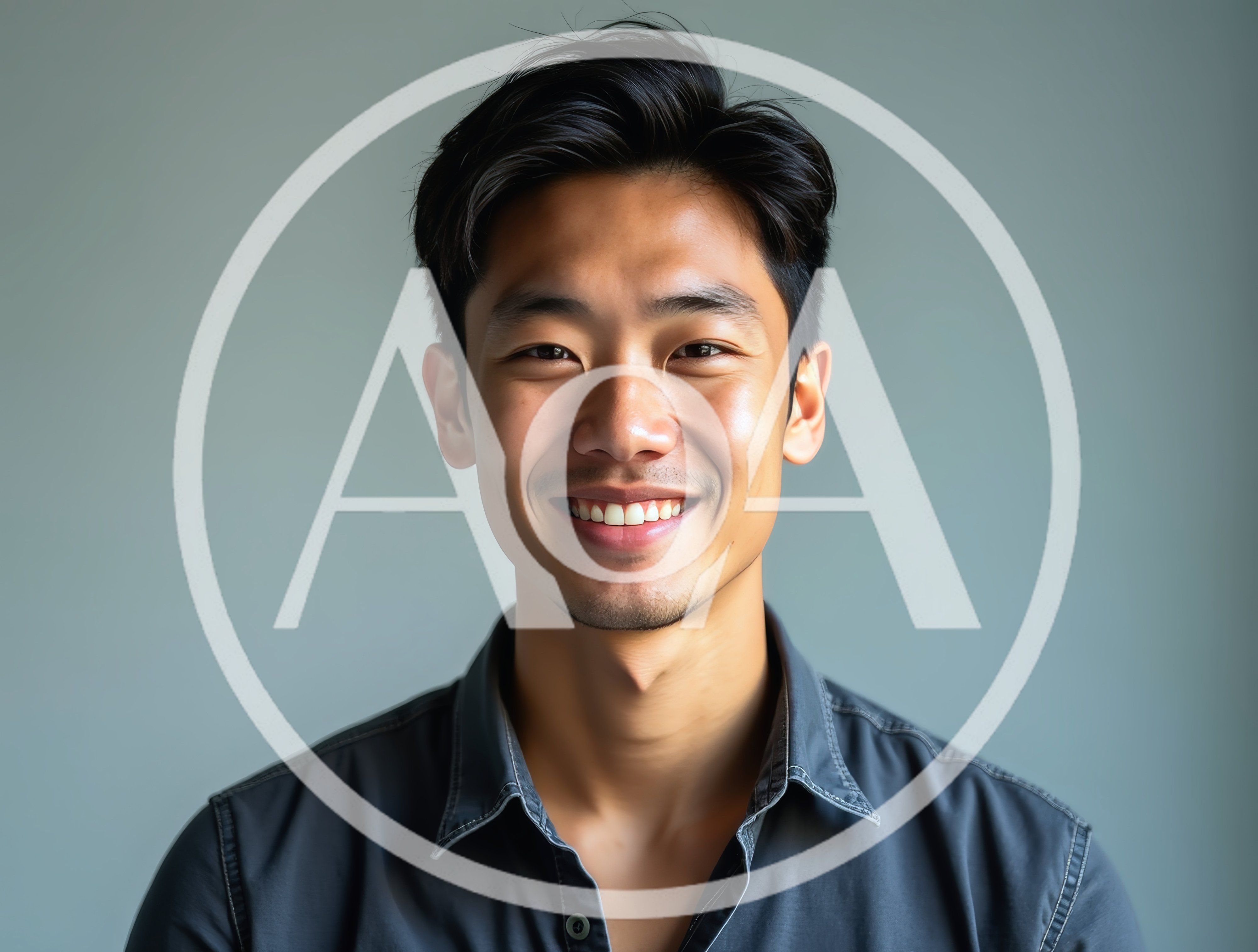 Portrait Of A Smiling Young Asian Man