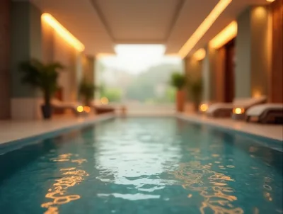 Indoor Swimming Pool In A Luxury Spa Resort