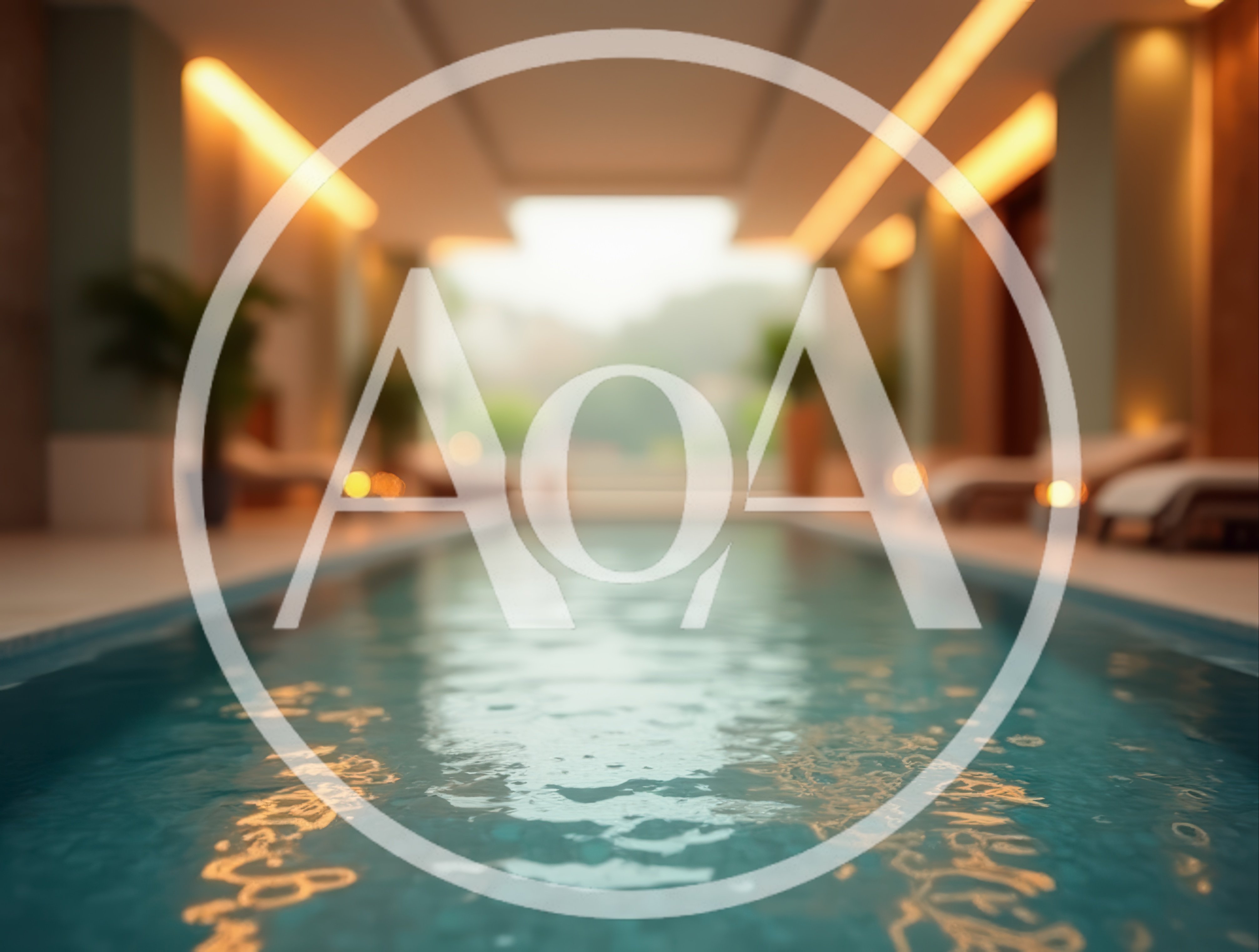 Indoor Swimming Pool In A Luxury Spa Resort