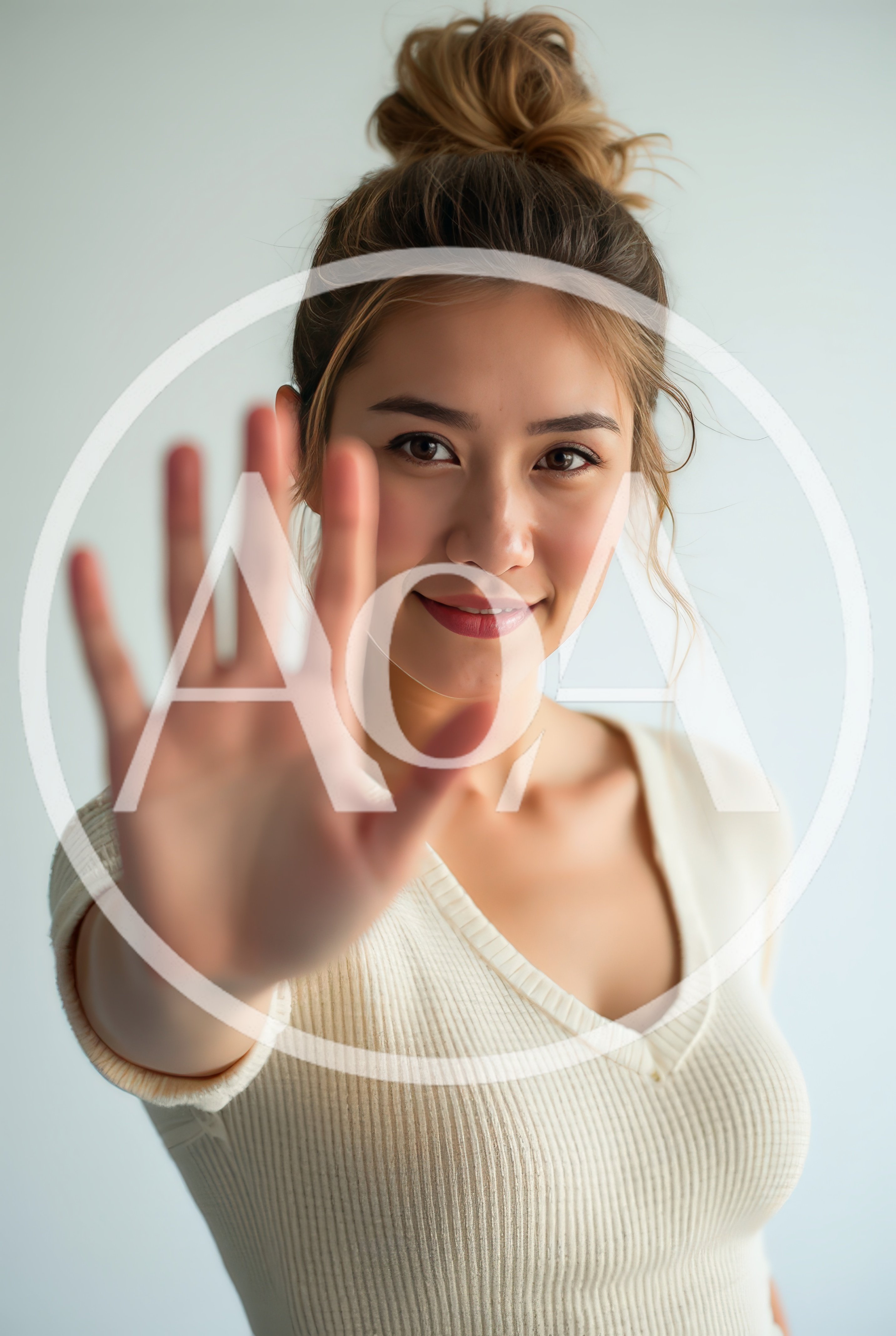 Young Asian Woman Making A Stop Gesture