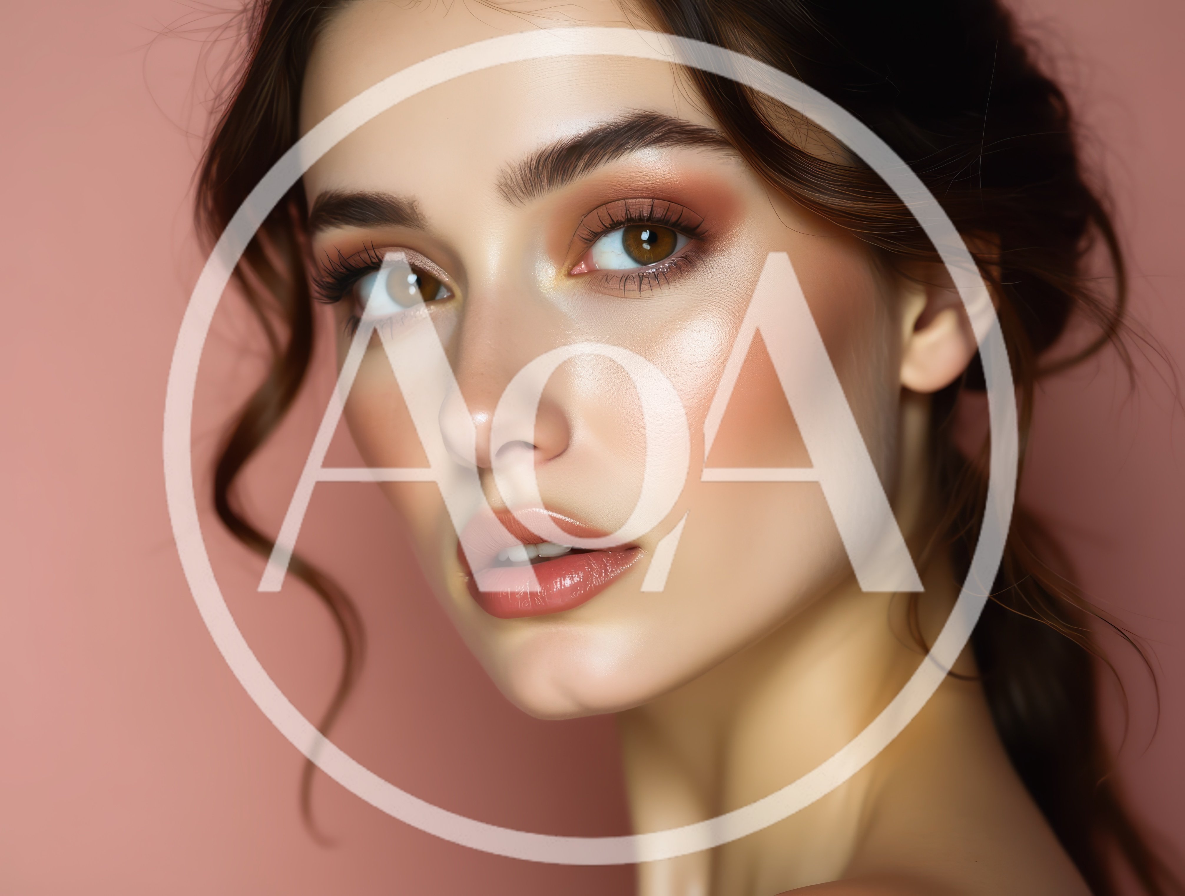 Portrait Of A Beautiful Woman With Professional Makeup