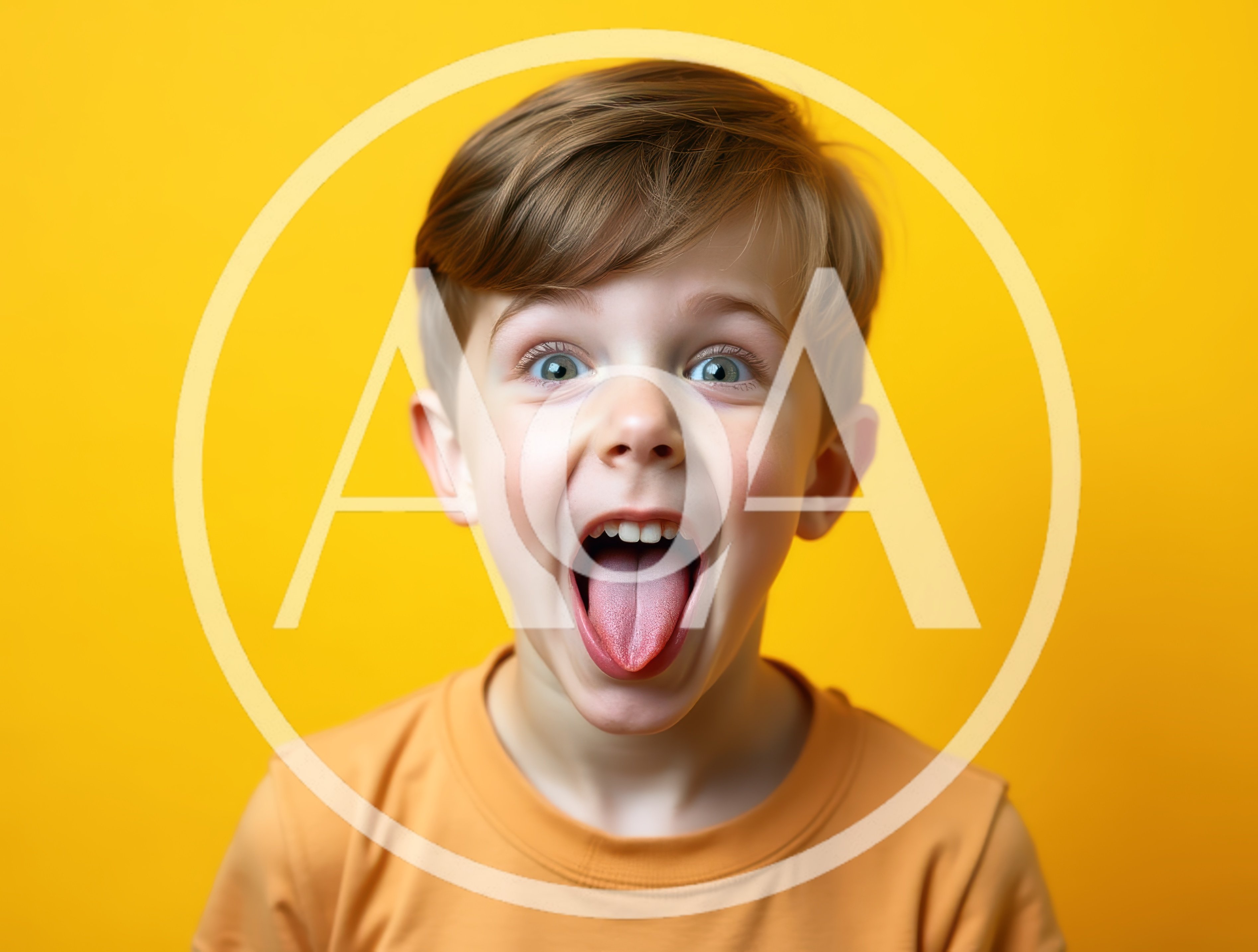 Young Boy Making A Silly Face