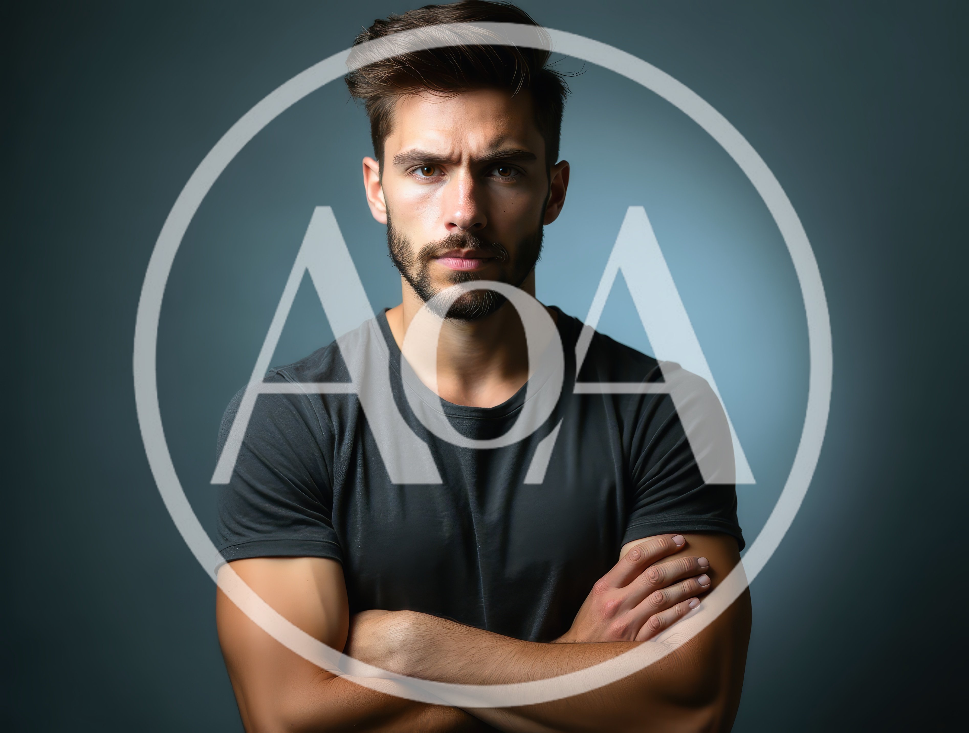Portrait Of A Confident Man With Crossed Arms