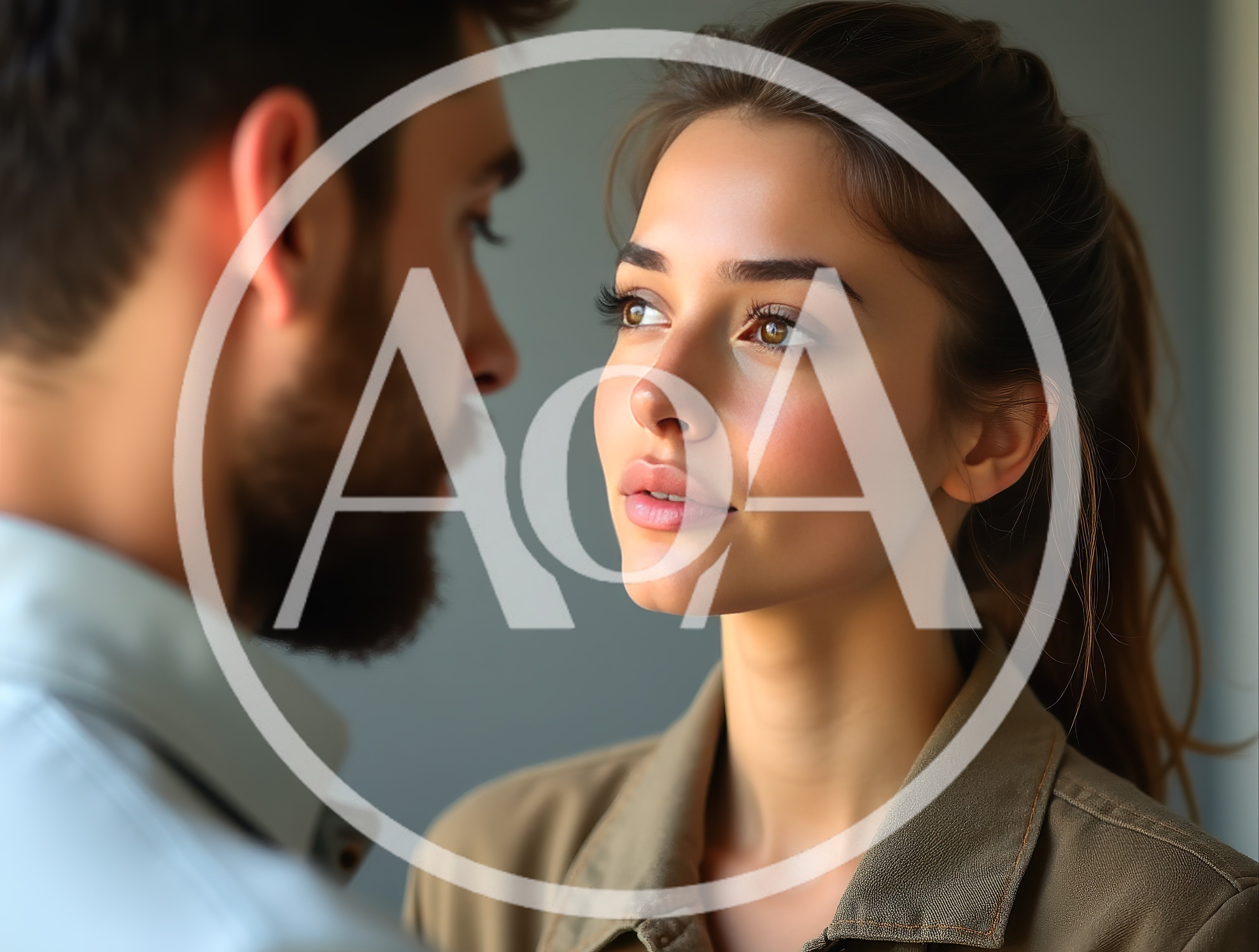 Young Couple Gazing Intimately At Each Other