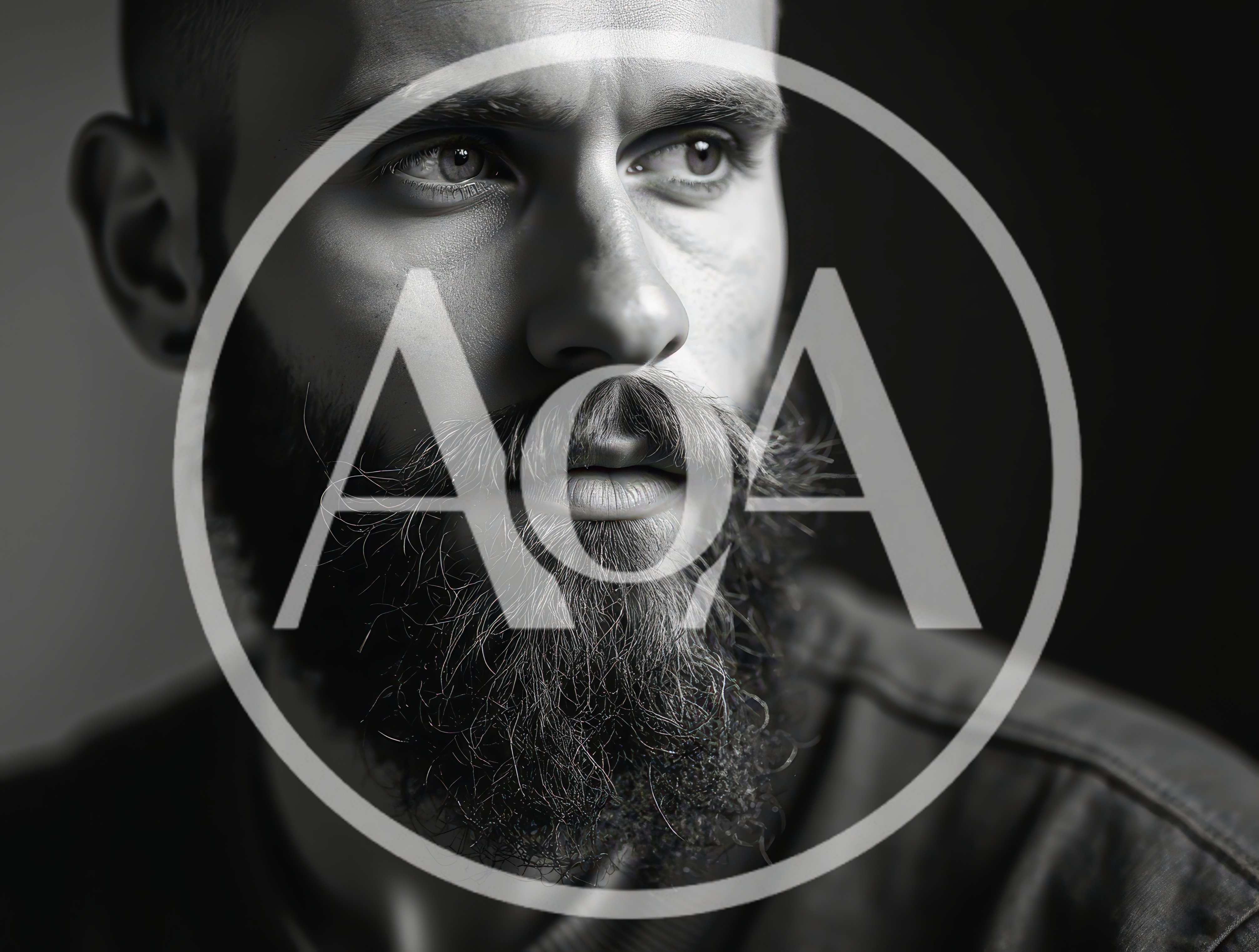 Portrait Of A Bearded Man Looking Away