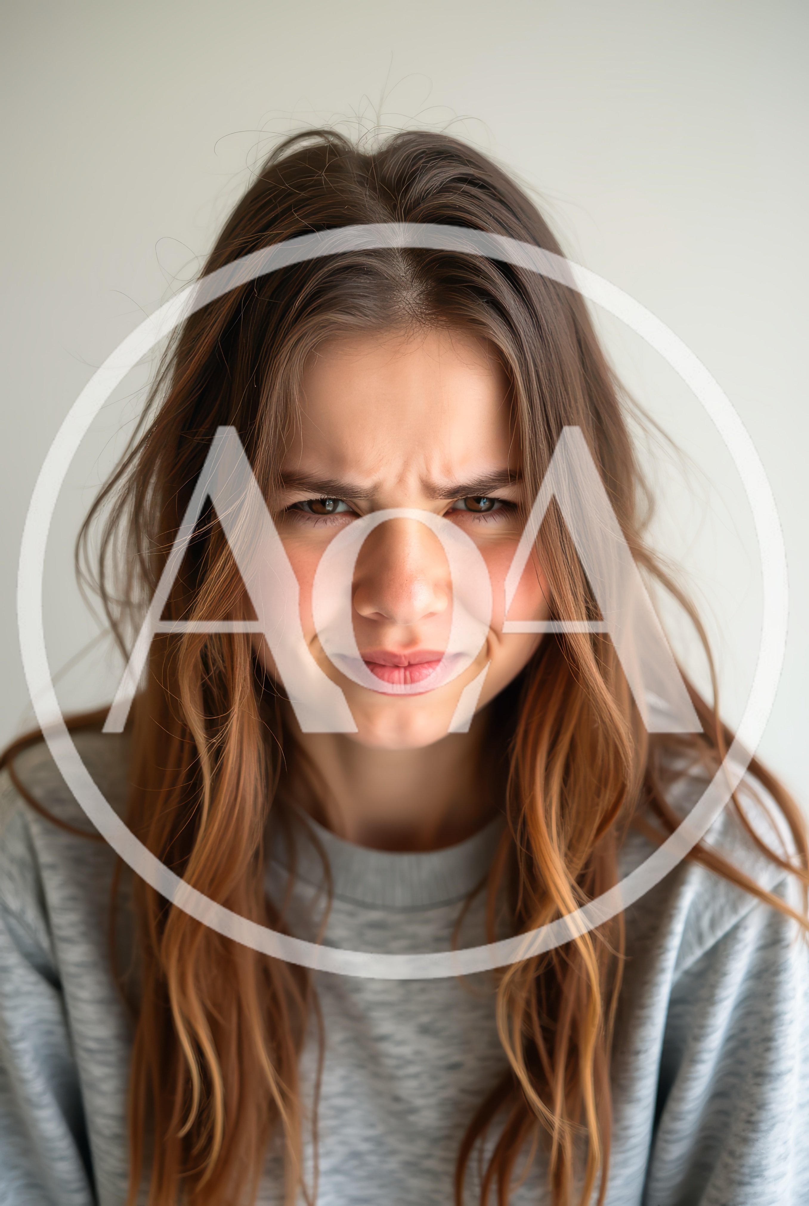 Young Woman With A Skeptical And Disapproving Facial Expression