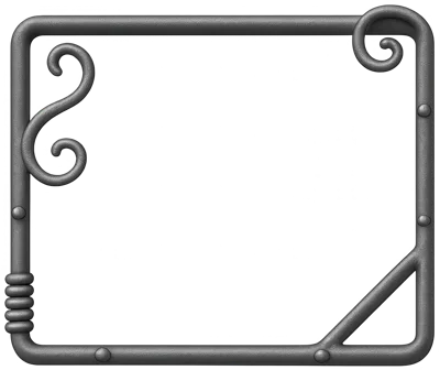 Decorative Wrought Iron Metal Frame Border