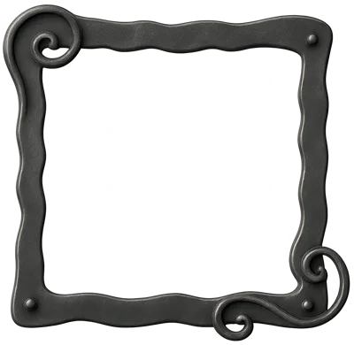 Ornate Wrought Iron Decorative Picture Frame