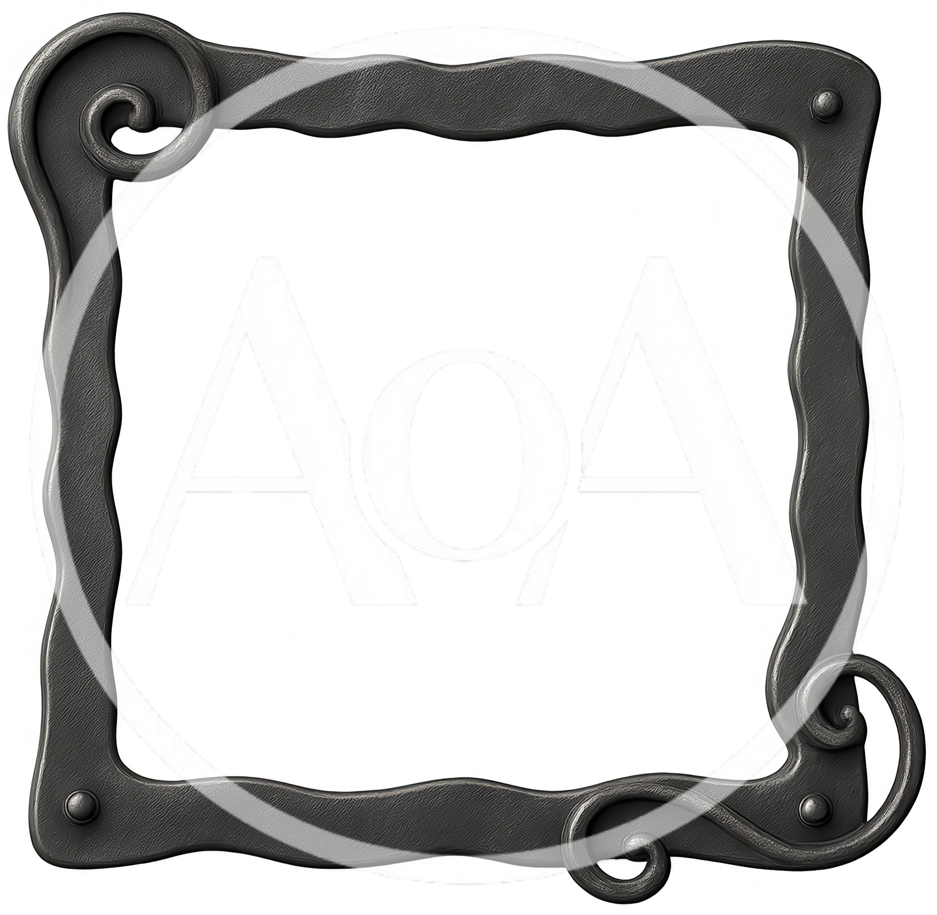 Ornate Wrought Iron Decorative Picture Frame