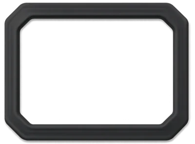 Black Rectangular Picture Frame With Beveled Edges