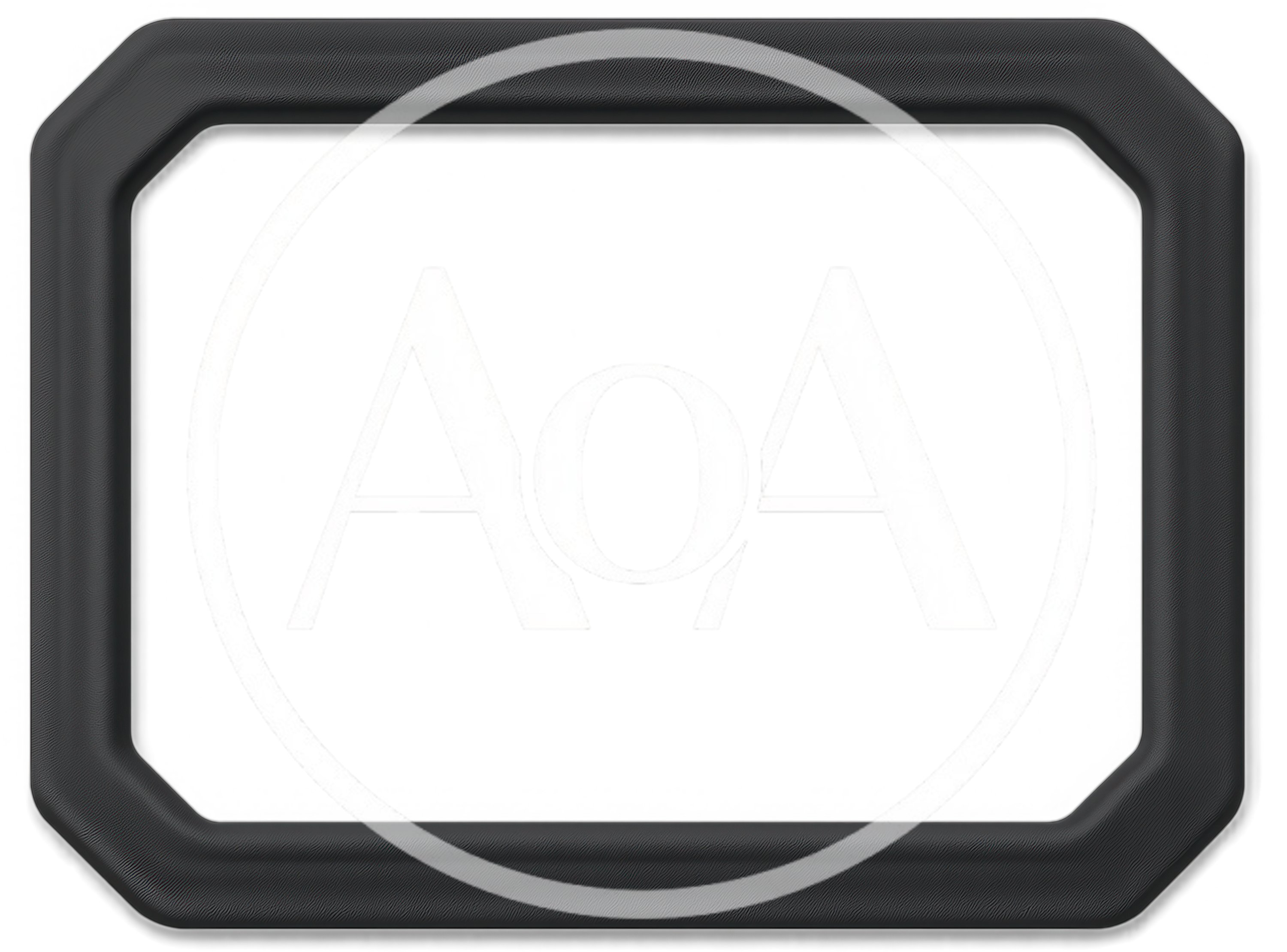 Black Rectangular Picture Frame With Beveled Edges
