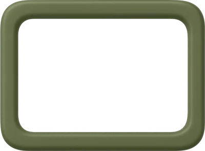 Olive Green Rounded Rectangular Picture Frame