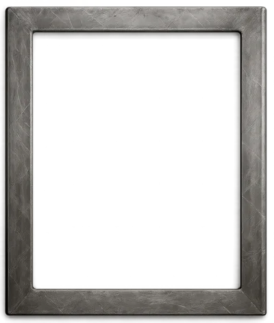 Empty Digital Tablet Frame With Metallic Border