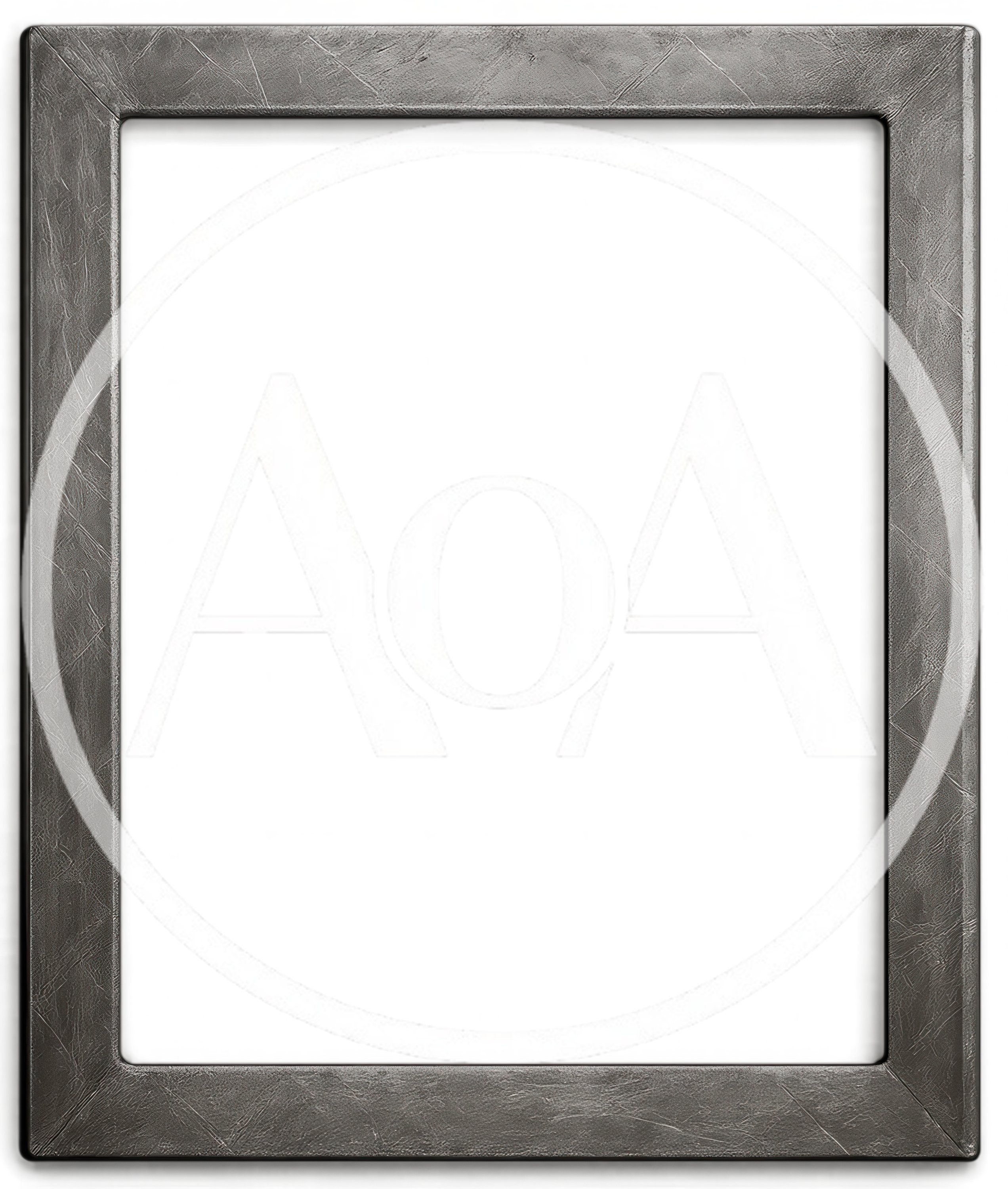 Empty Digital Tablet Frame With Metallic Border