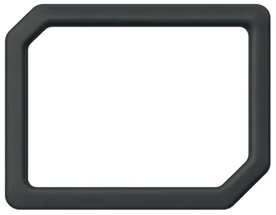 SIM Card Tray Frame Isolated On White Background