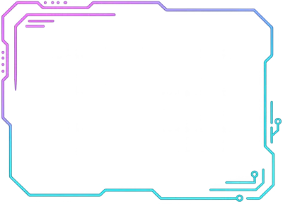 Futuristic Digital HUD Interface Border Frame