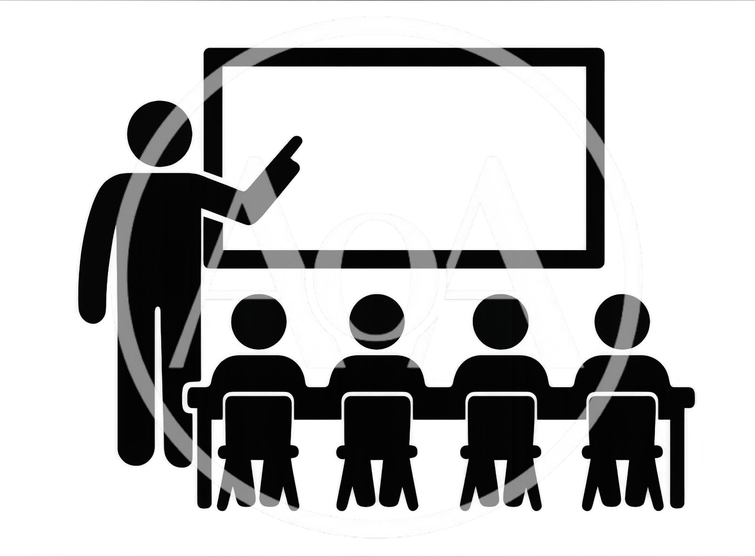 Teacher Presenting To Students In A Classroom Icon